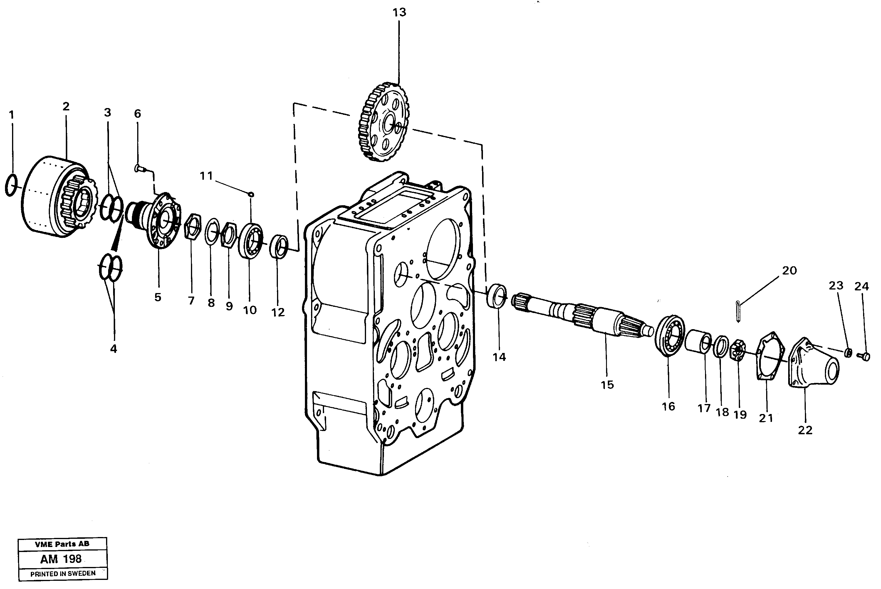 Схема запчастей Volvo L330C - 30831 Reverse shaft L330C VOLVO BM VOLVO BM L330C SER NO - 60187