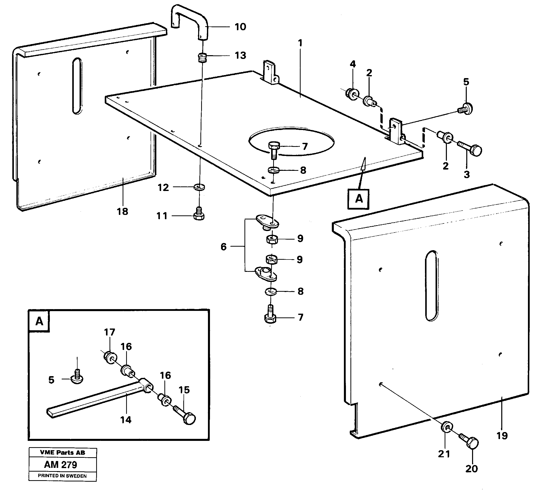 Схема запчастей Volvo L330C - 86956 Hatches, hydraulic fluid tank L330C VOLVO BM VOLVO BM L330C SER NO - 60187