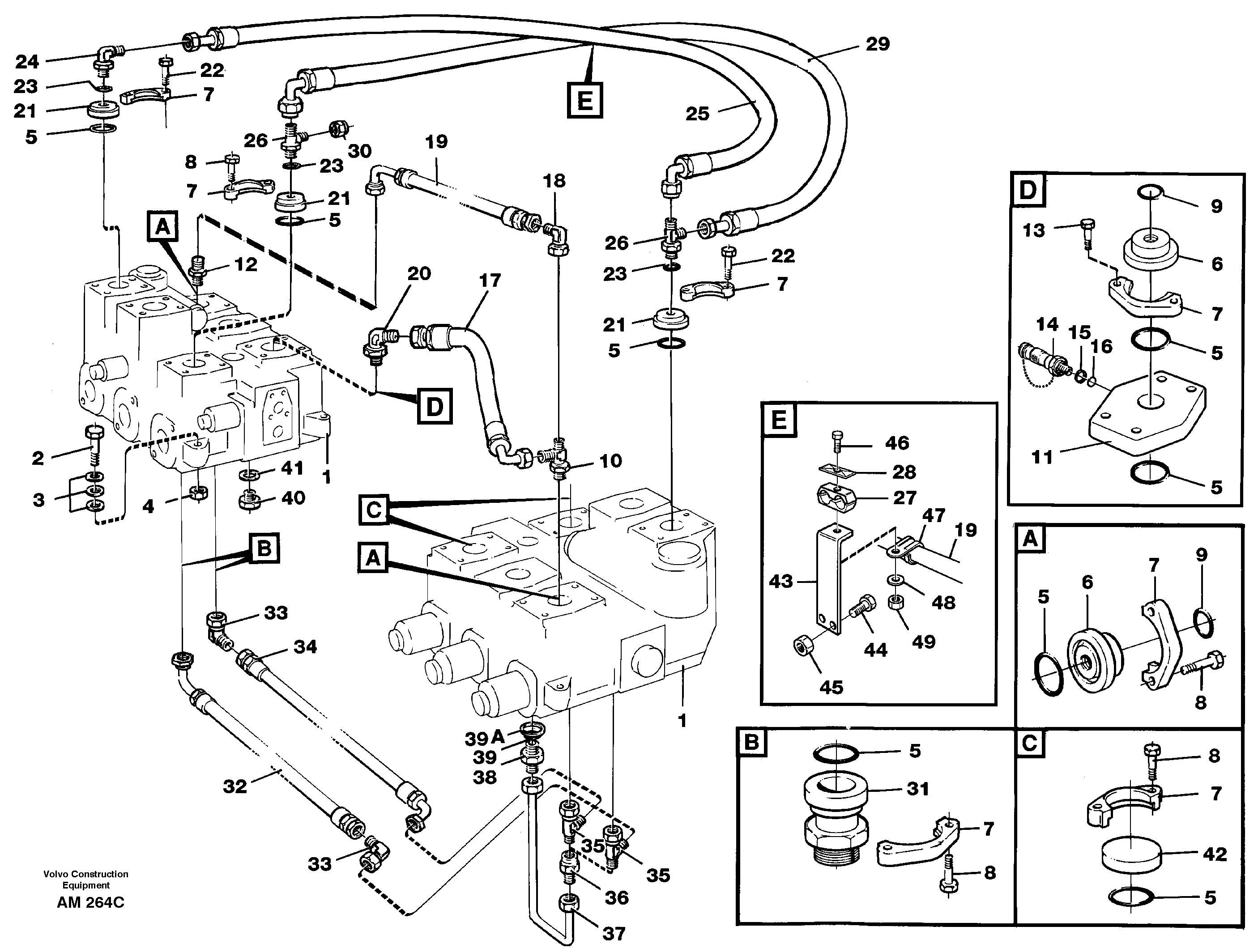Схема запчастей Volvo L330C - 92529 Control valve, assembly L330C VOLVO BM VOLVO BM L330C SER NO - 60187