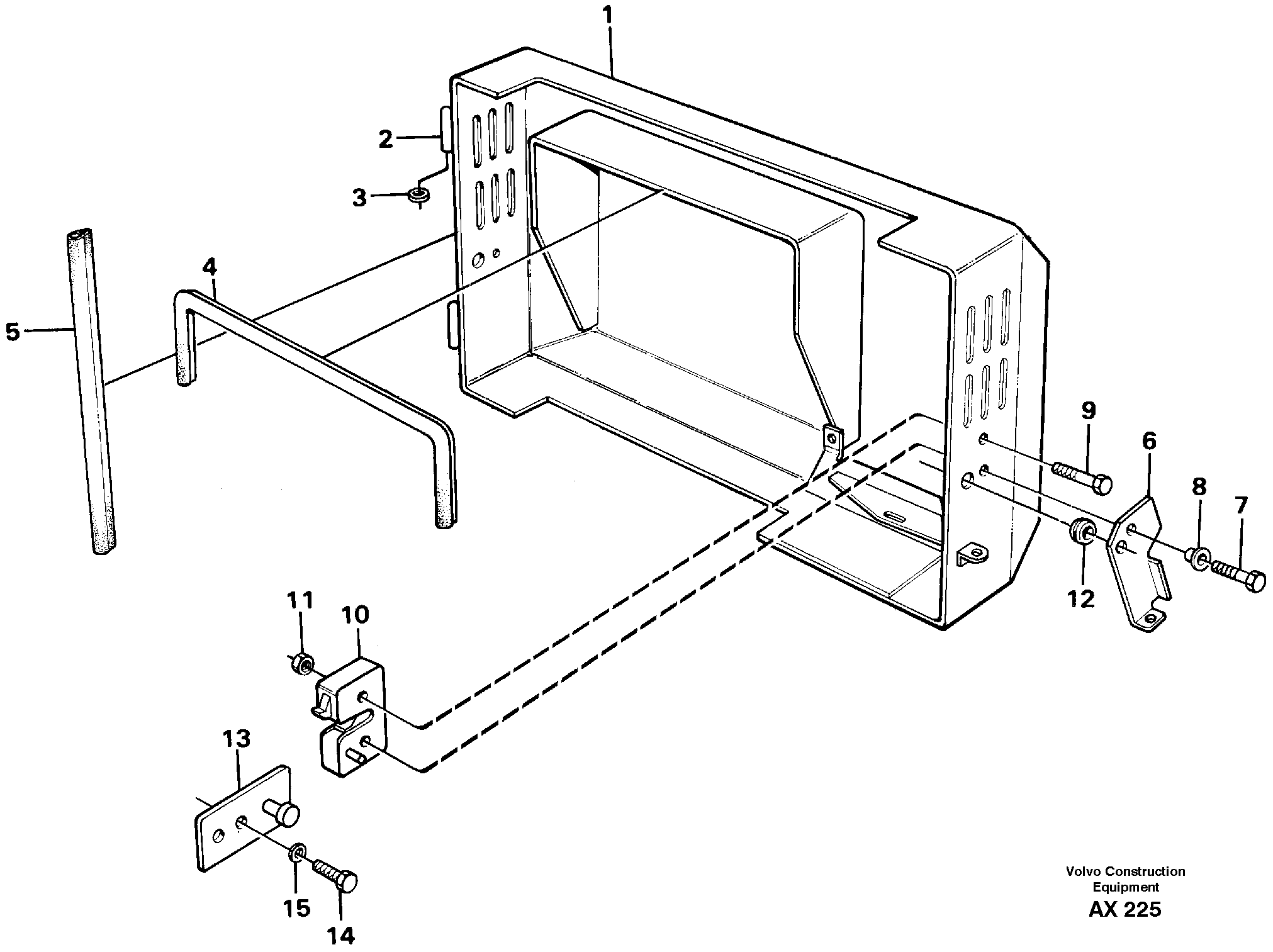 Схема запчастей Volvo L330C - 65910 Filter cover L330C SER NO 60188-