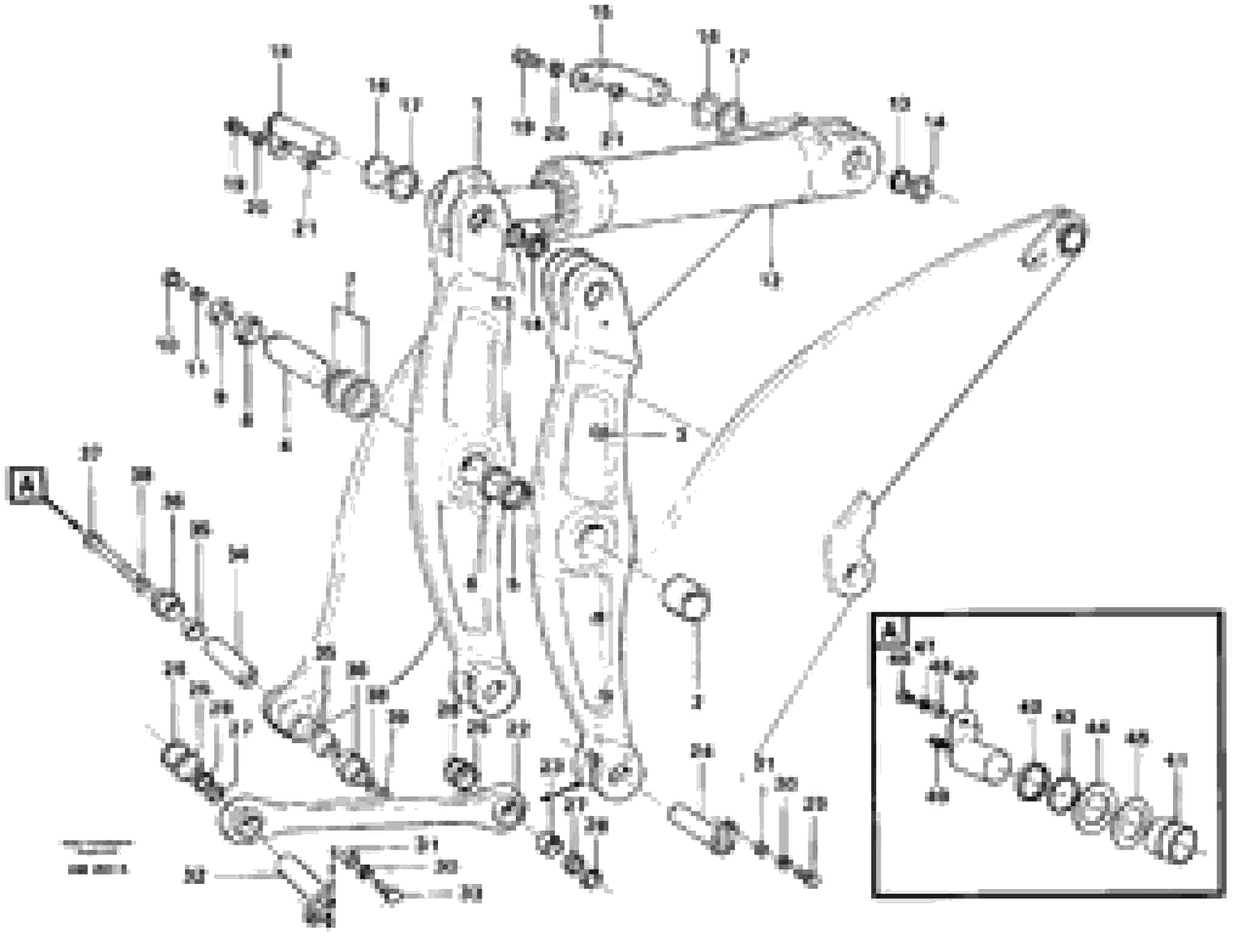 Схема запчастей Volvo L330C - 12903 Control arms L330C VOLVO BM VOLVO BM L330C SER NO - 60187