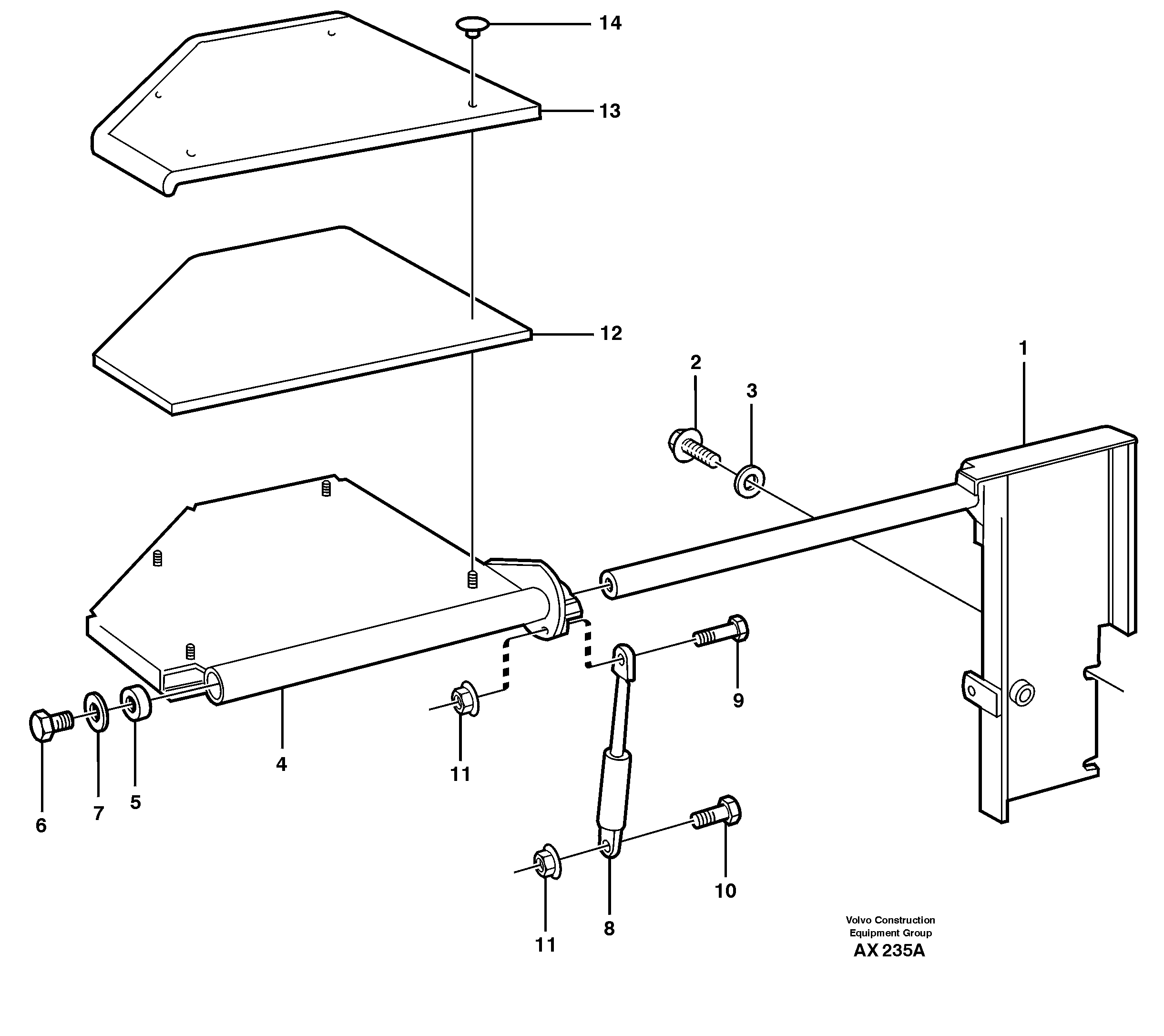 Схема запчастей Volvo L330C - 23290 Instructors seat L330C SER NO 60188-