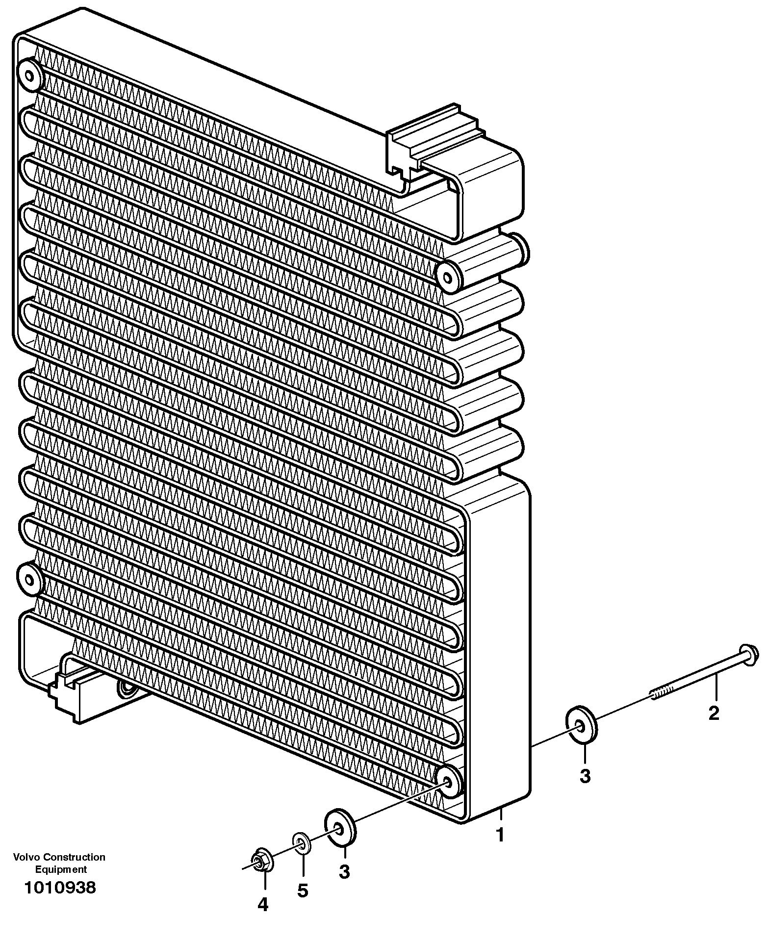 Схема запчастей Volvo L50E - 4192 Condenser for cooling agent R134a with fitting parts L50E BRAZIL, S/N 71001 -