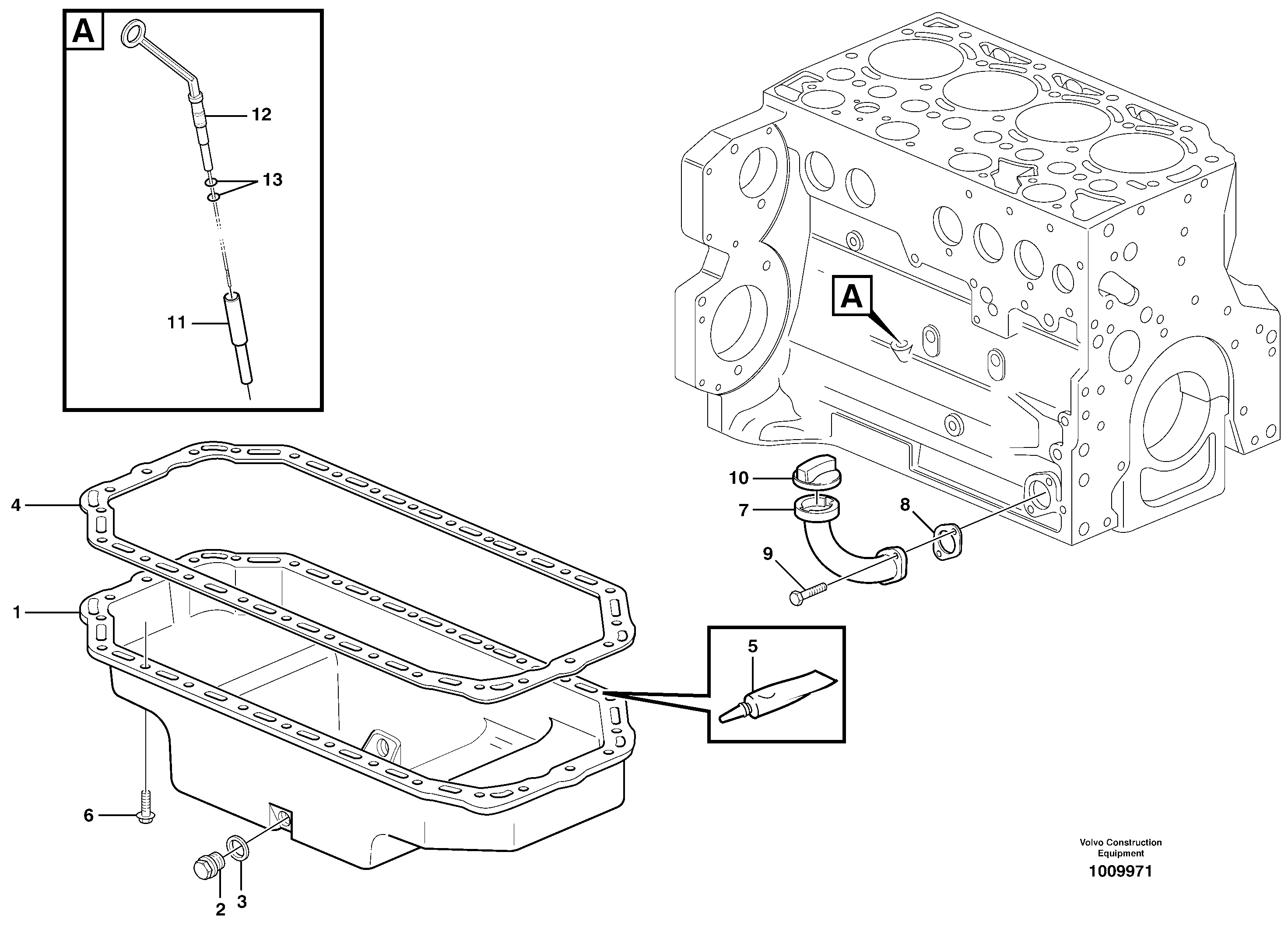 Схема запчастей Volvo L50E - 41625 Oil sump L50E BRAZIL, S/N 71001 -