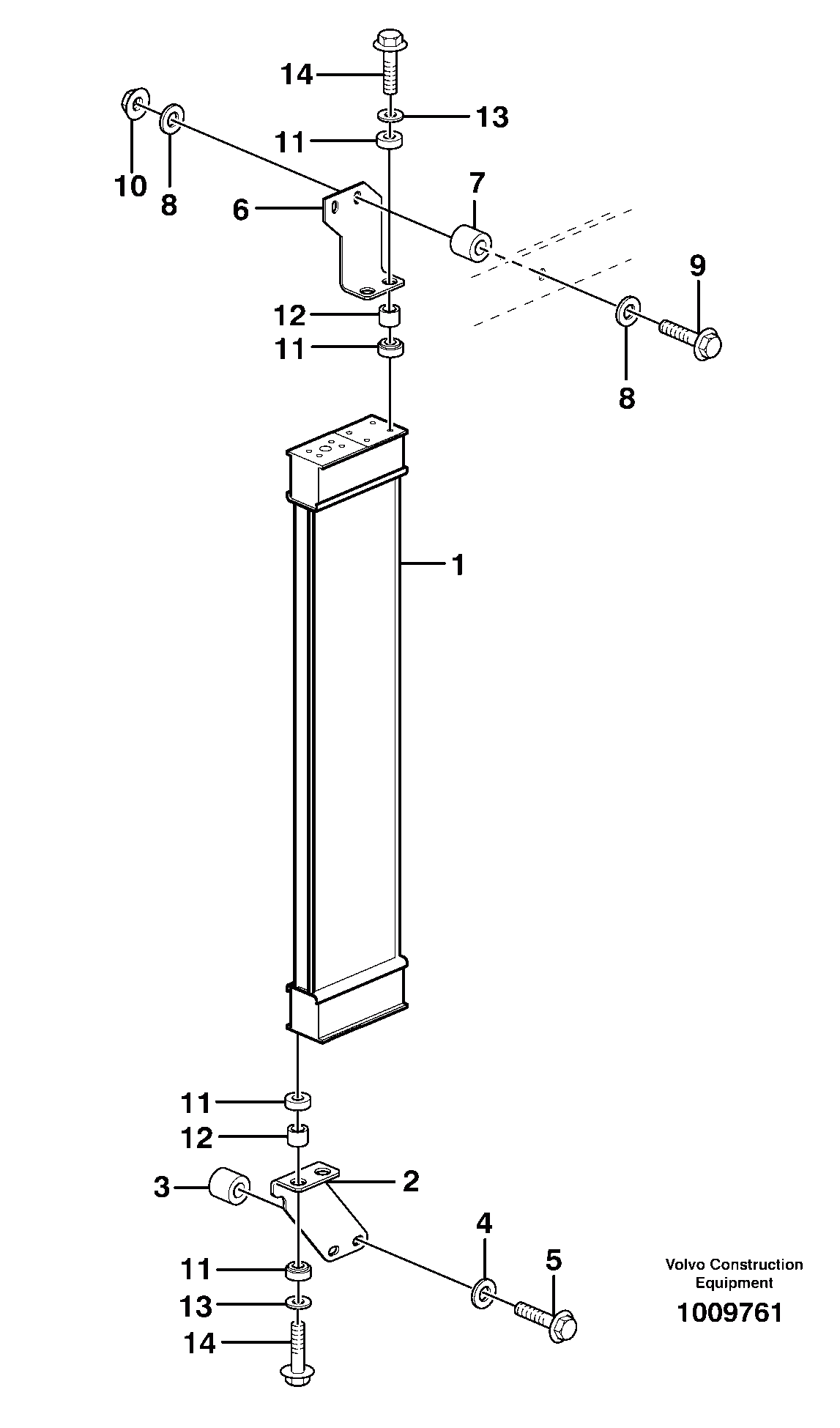 Схема запчастей Volvo L50E - 105277 Fuel cooler L50E BRAZIL, S/N 71001 -