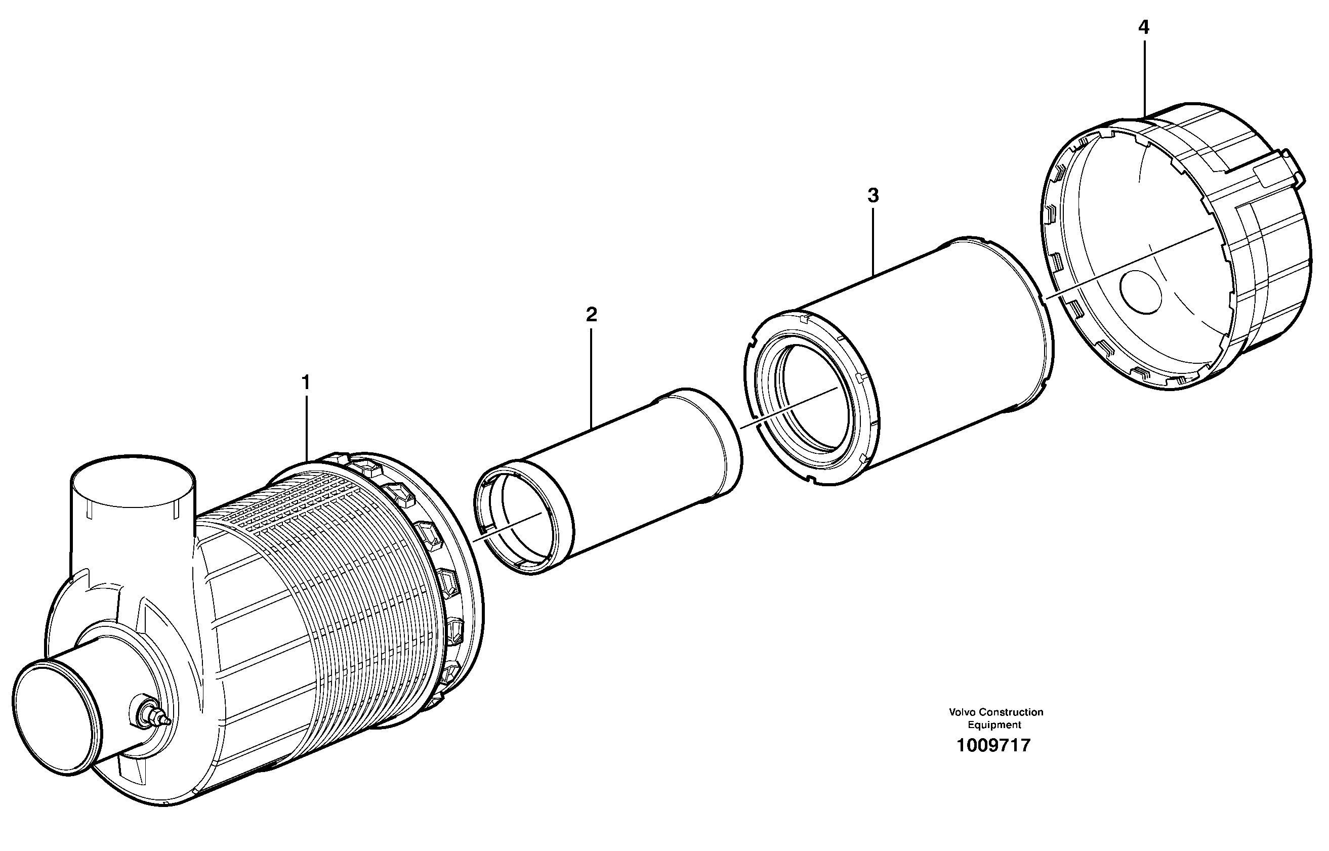 Схема запчастей Volvo L50E - 40765 Фильтр воздушный L50E BRAZIL, S/N 71001 -