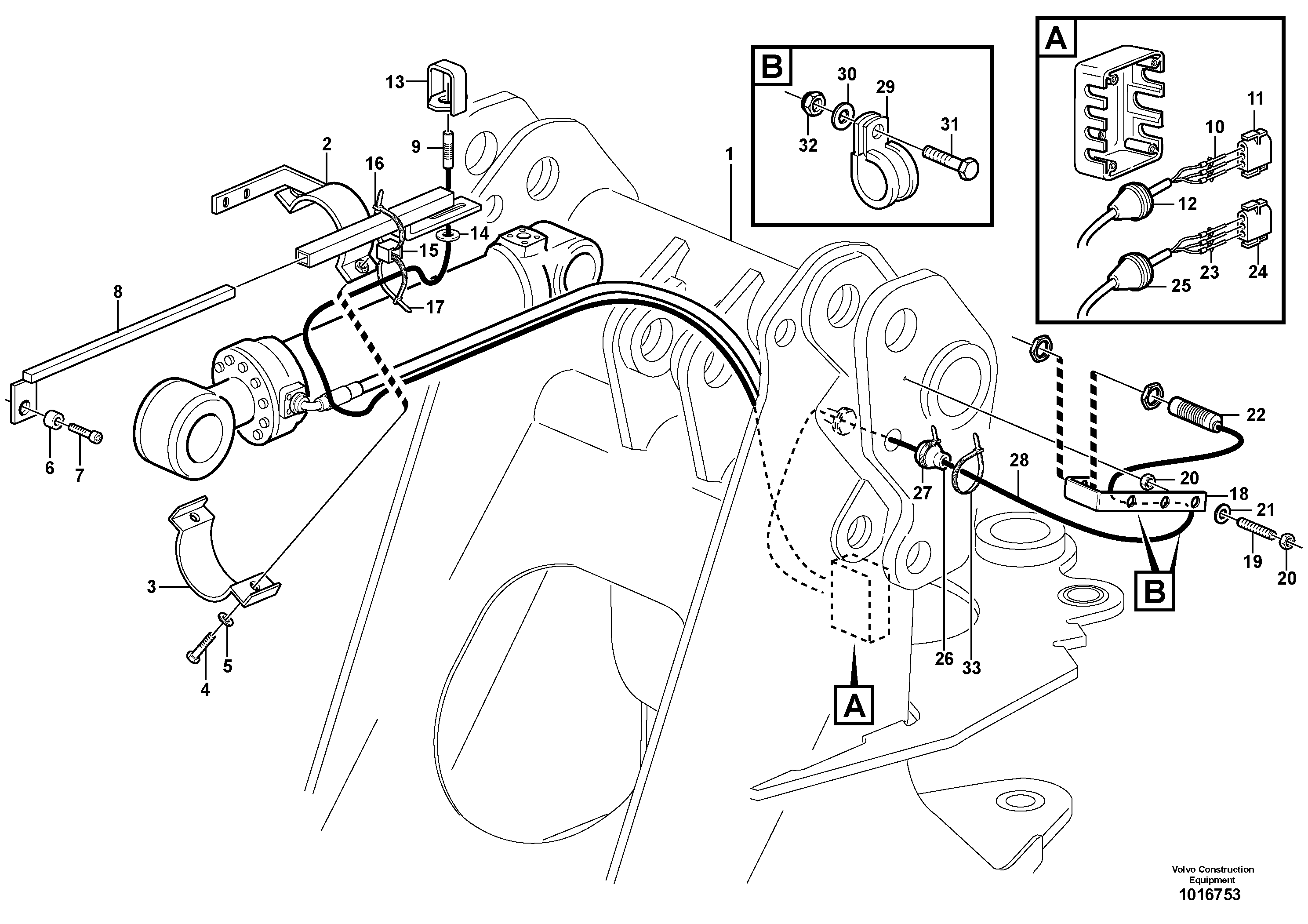 Схема запчастей Volvo L50E - 3986 Bucket positioner and boom kickout L50E BRAZIL, S/N 71001 -
