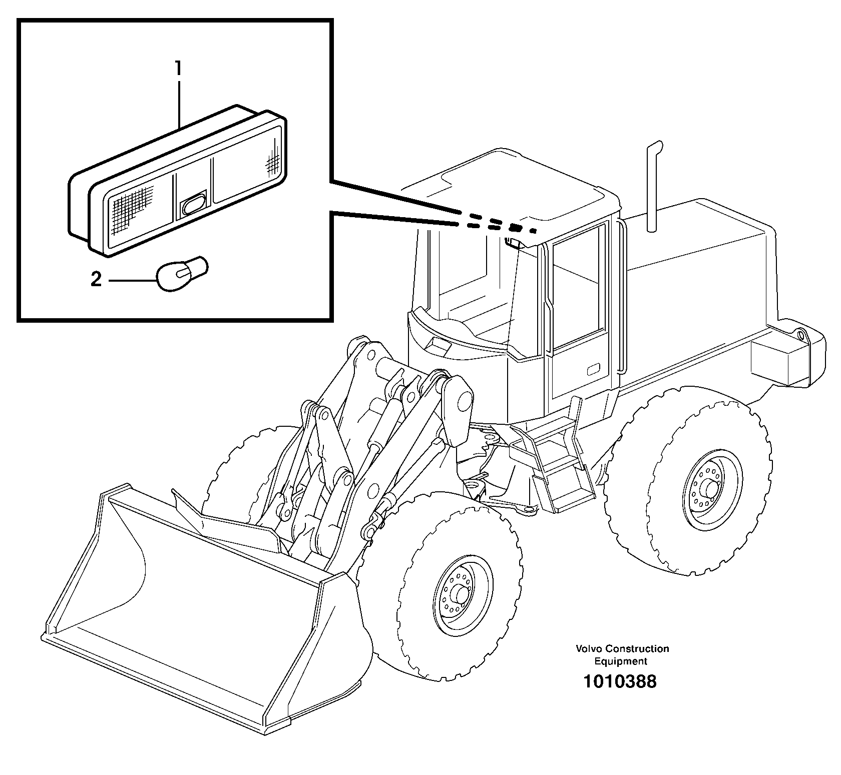 Схема запчастей Volvo L50E - 85562 Interior lamp L50E BRAZIL, S/N 71001 -