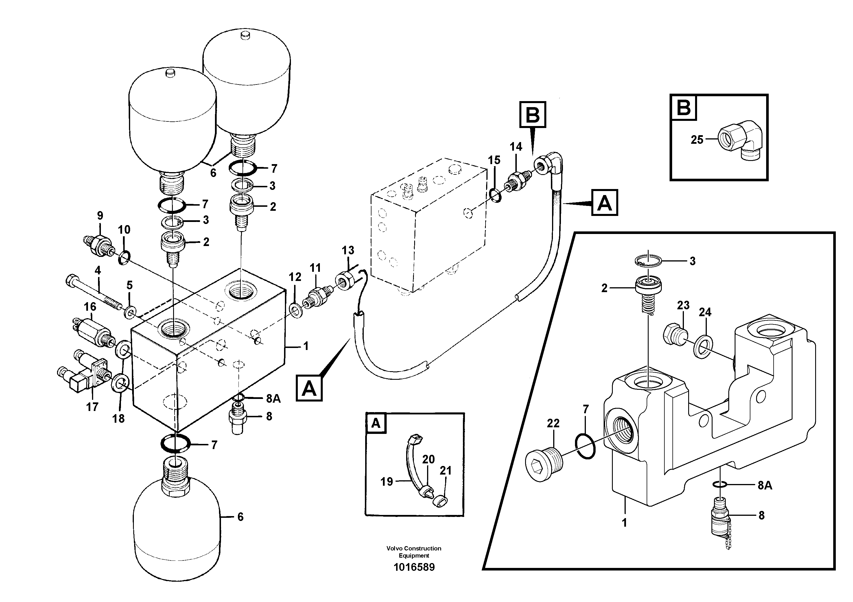 Схема запчастей Volvo L50E - 35573 Valve Accumulators L50E BRAZIL, S/N 71001 -