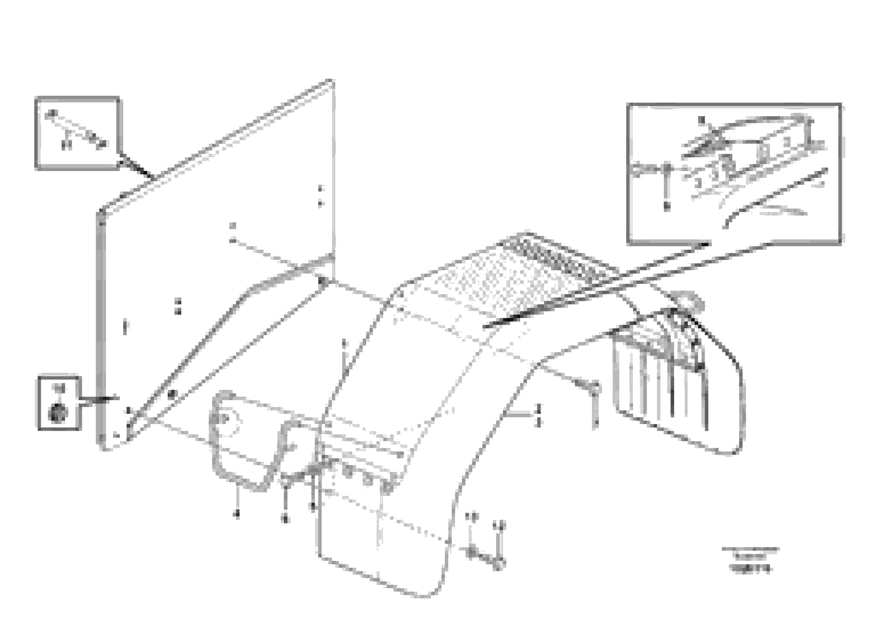 Схема запчастей Volvo L70F - 3703 Fender, rear L70F