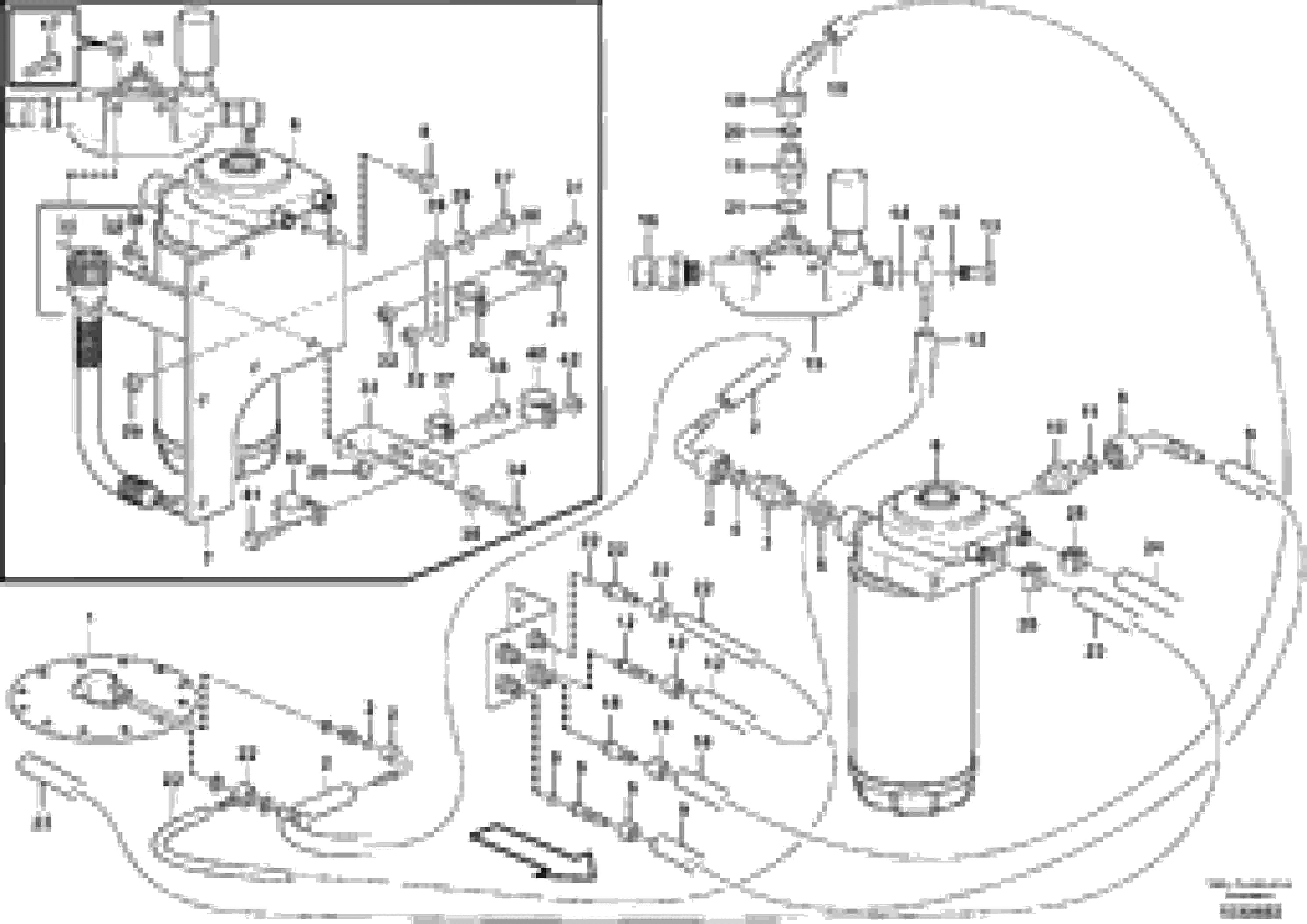 Схема запчастей Volvo L180F - 57360 Фильтр топливный L180F