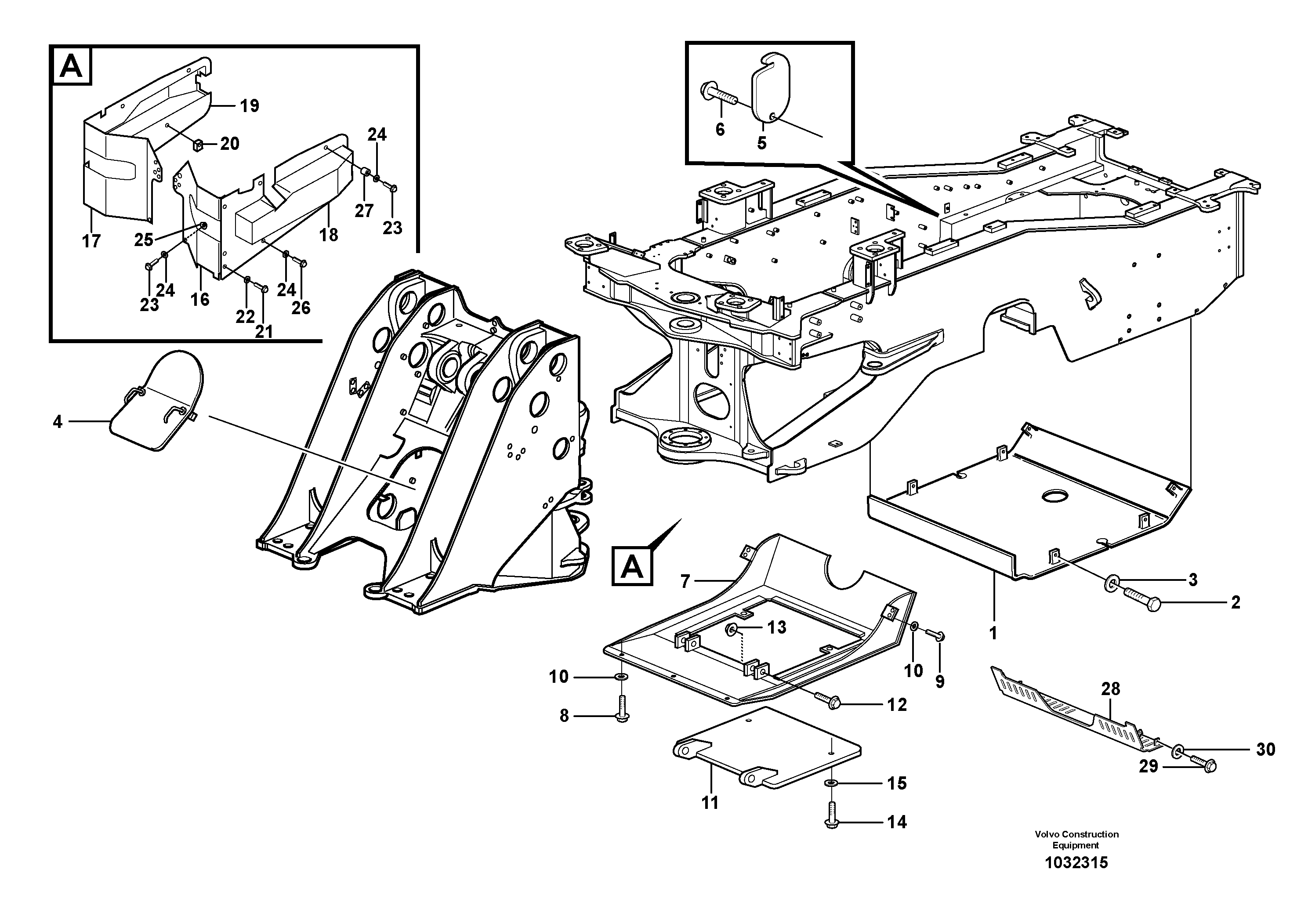 Схема запчастей Volvo L180F - 89184 Protecting plates L180F HL HIGH-LIFT