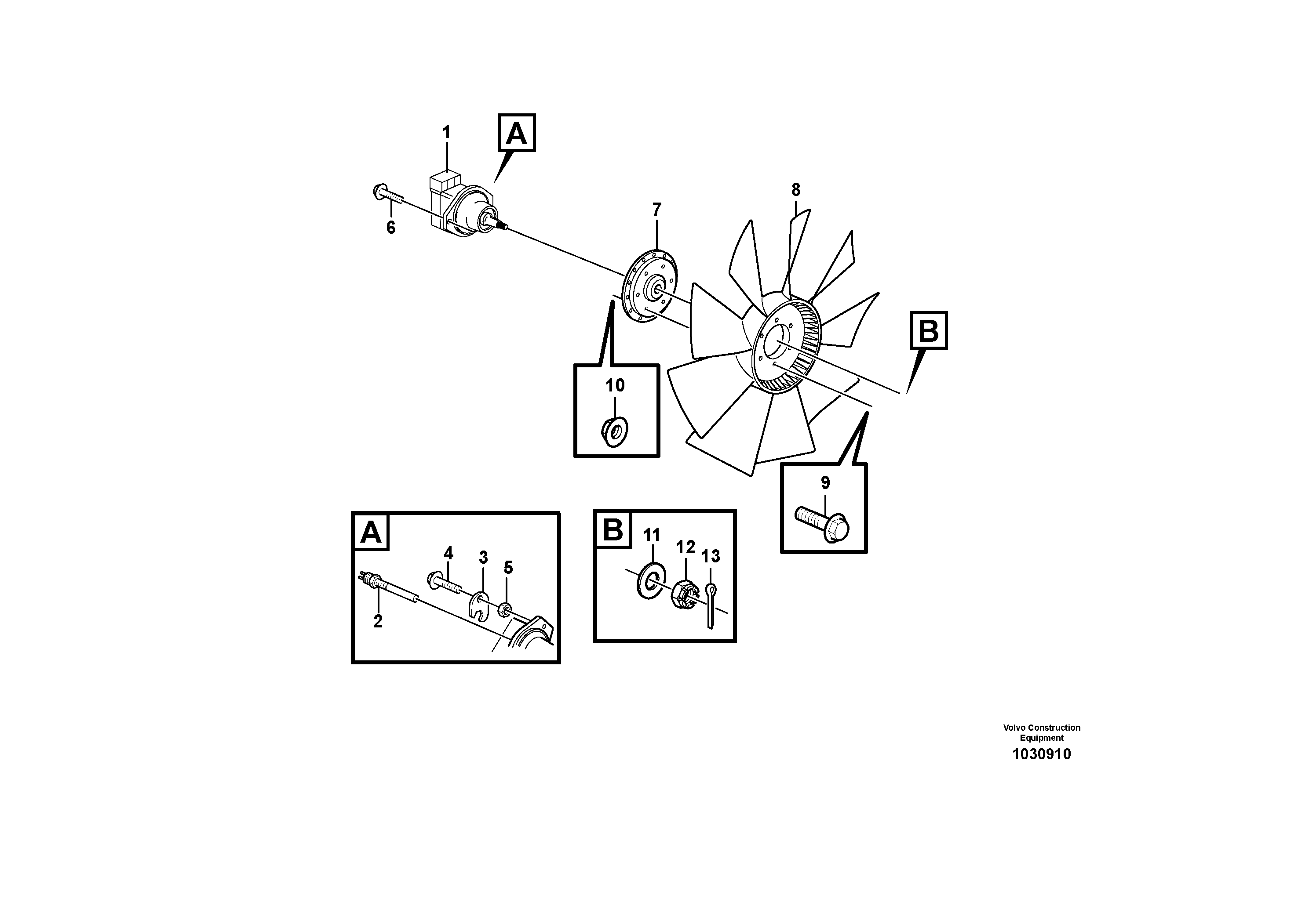 Схема запчастей Volvo L220F - 6002 Fan L220F