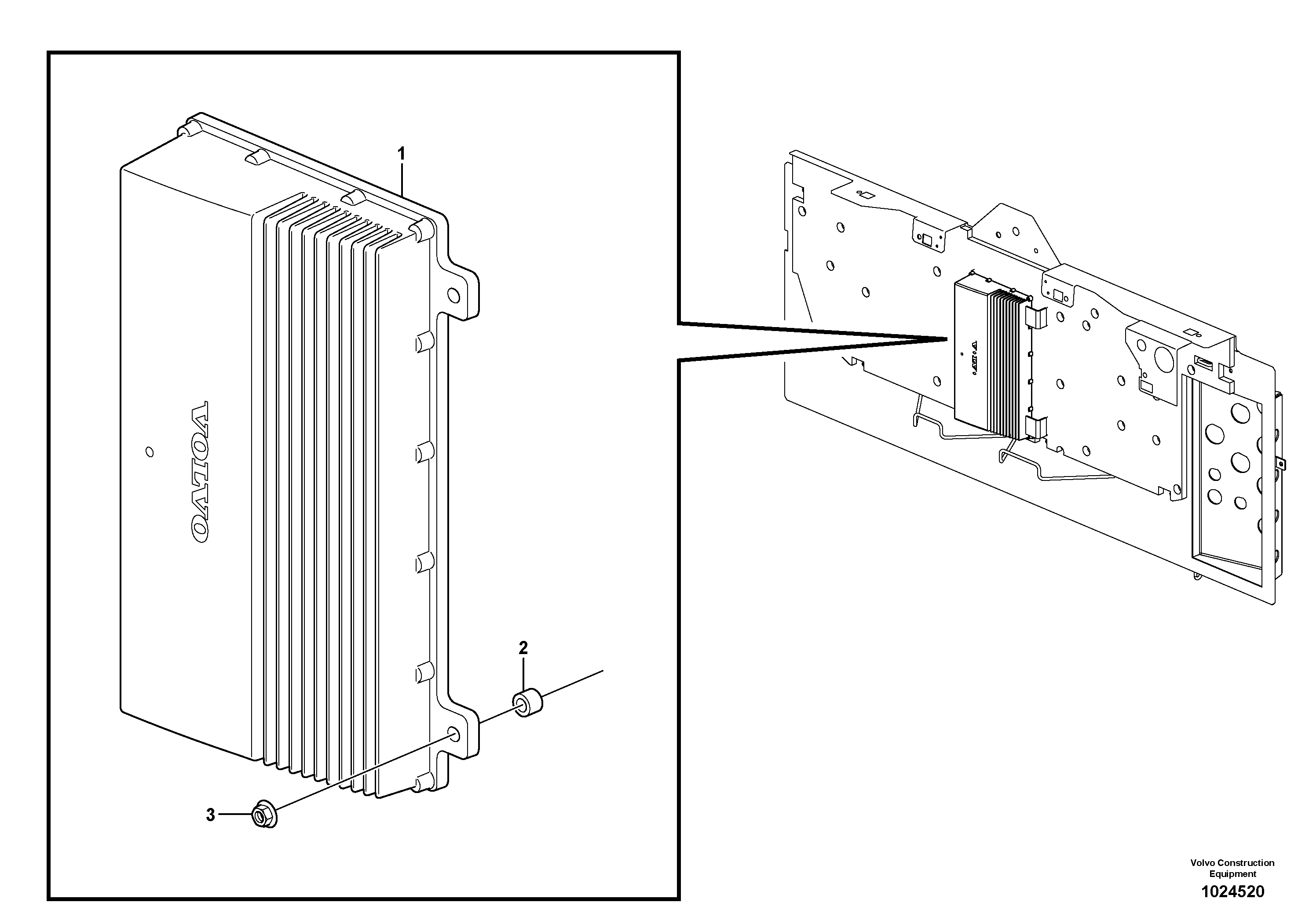 Схема запчастей Volvo L180G - 103251 Electronic unit L180G
