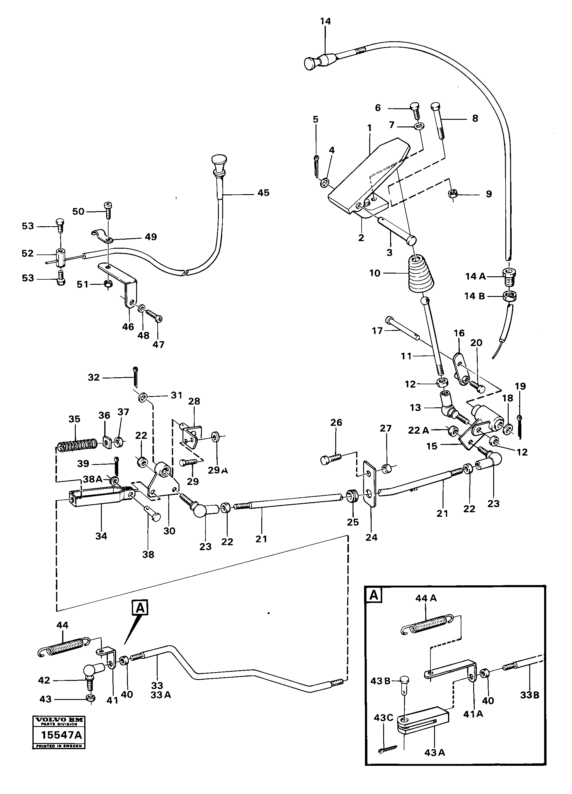 Схема запчастей Volvo 4200 4200 - 27595 Regulator control 