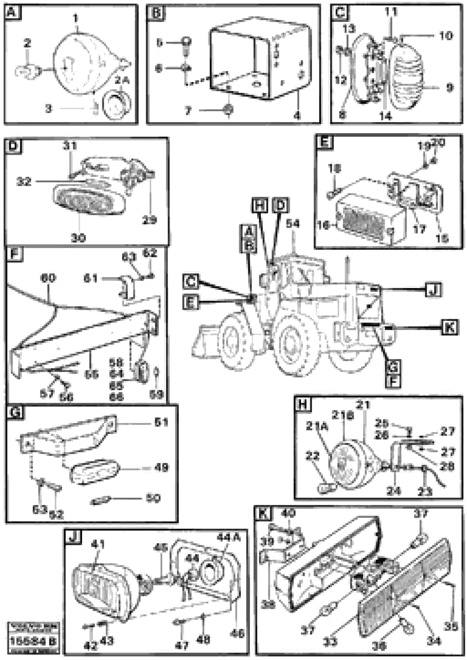 Схема запчастей Volvo 4200 4200 - 37102 Lighting 