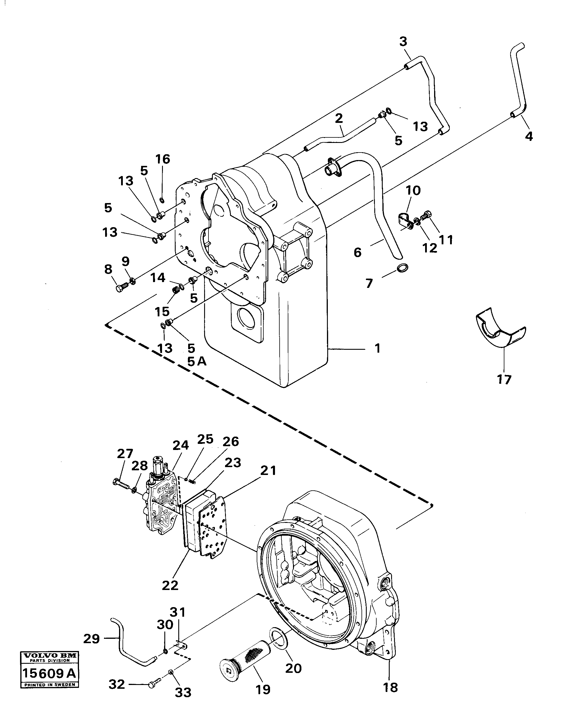 Схема запчастей Volvo 4200 4200 - 24555 Housing,pipes and valves 