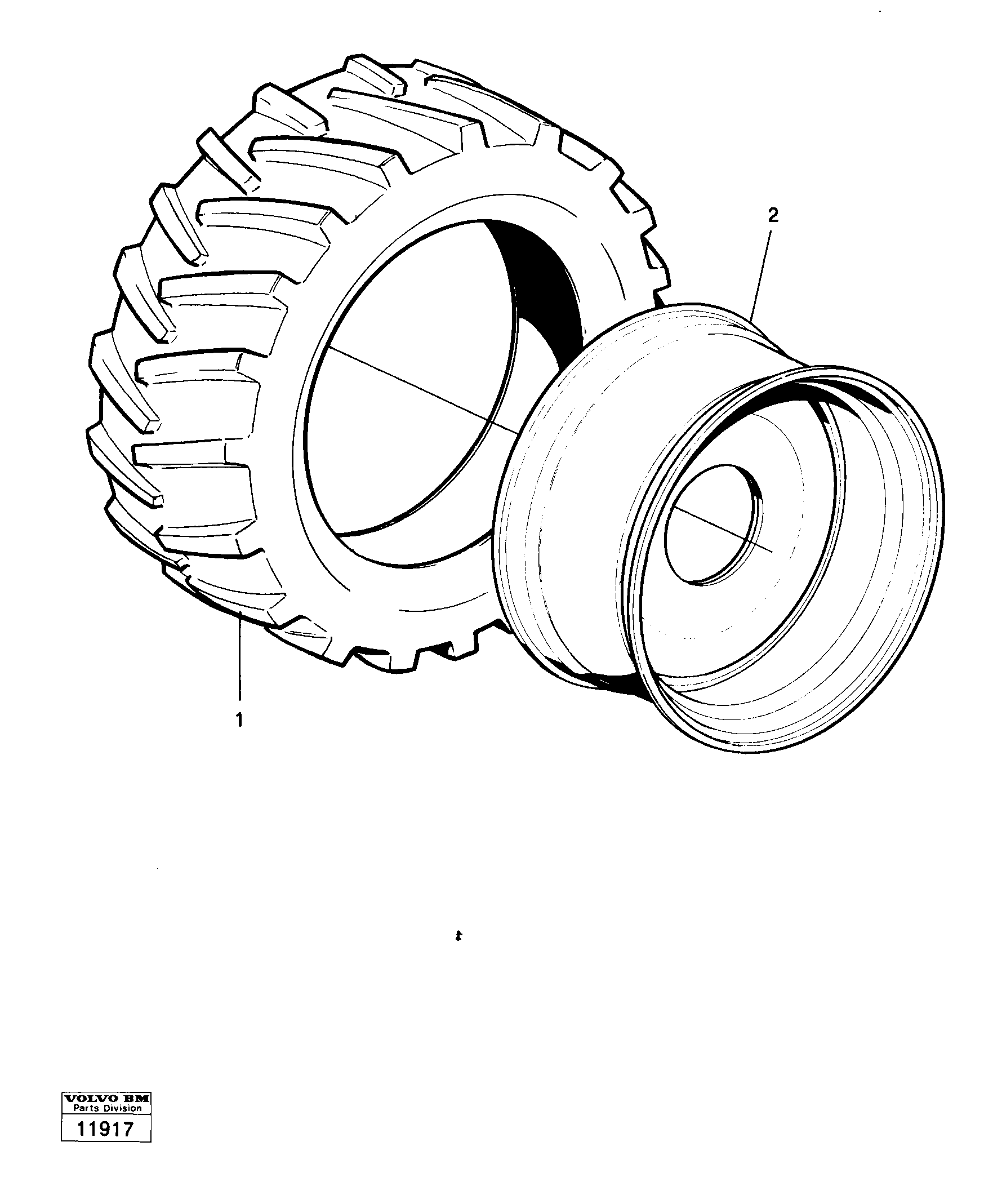 Схема запчастей Volvo 4200 4200 - 18165 Wheel 