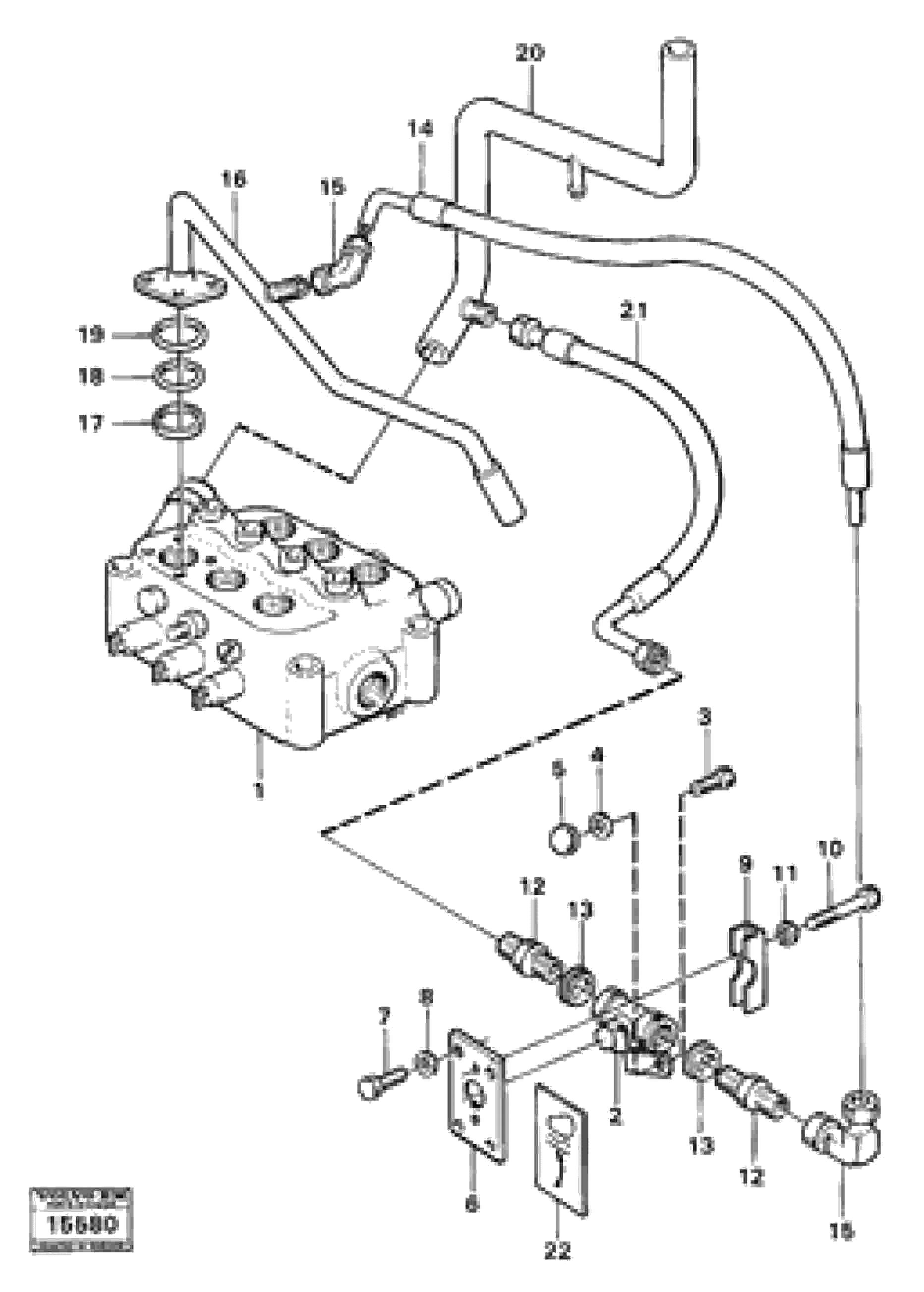 Схема запчастей Volvo 4200 4200 - 24445 Single acting lift function 98653 