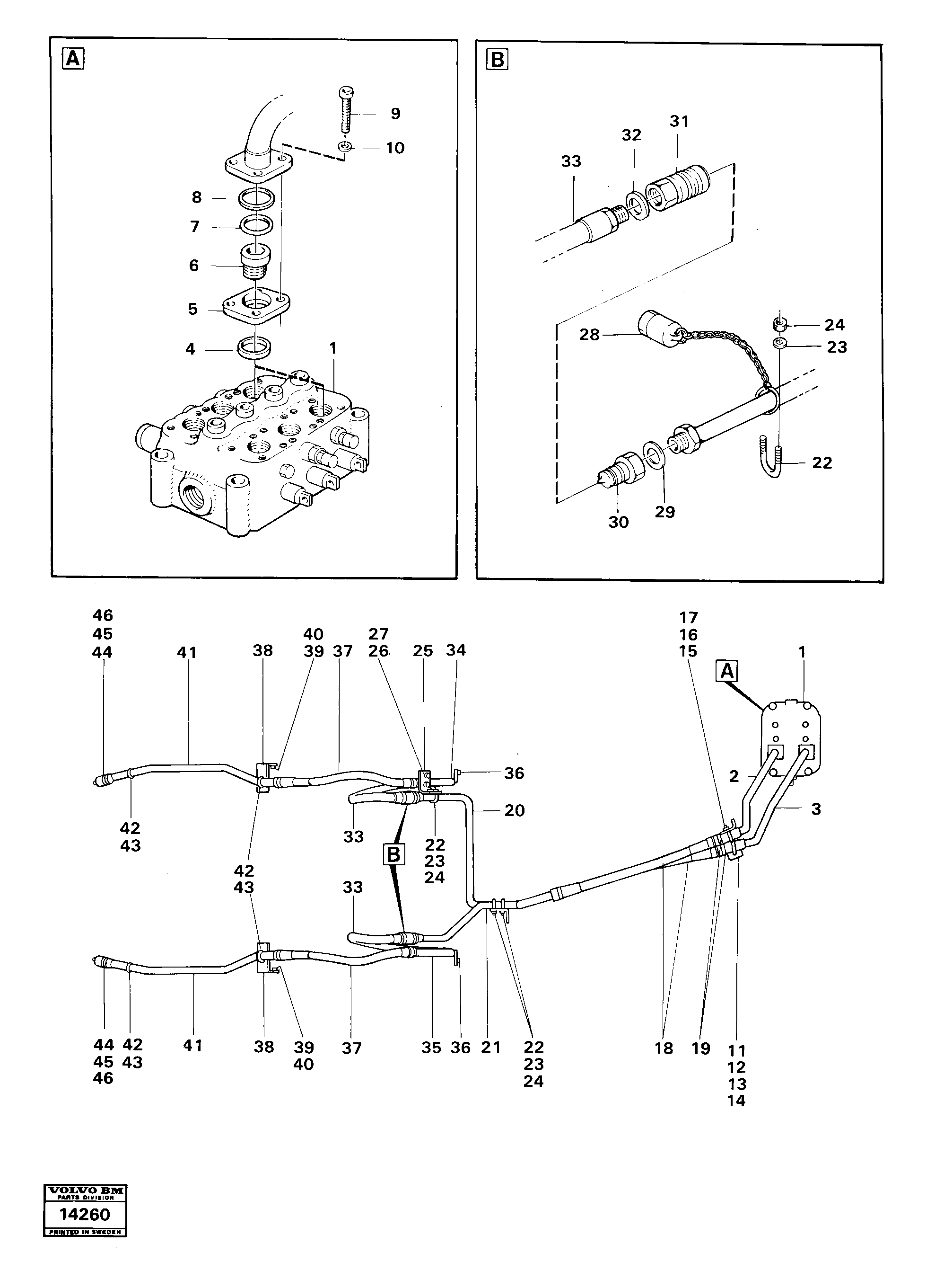 Схема запчастей Volvo 4200 4200 - 38633 3:rd function 