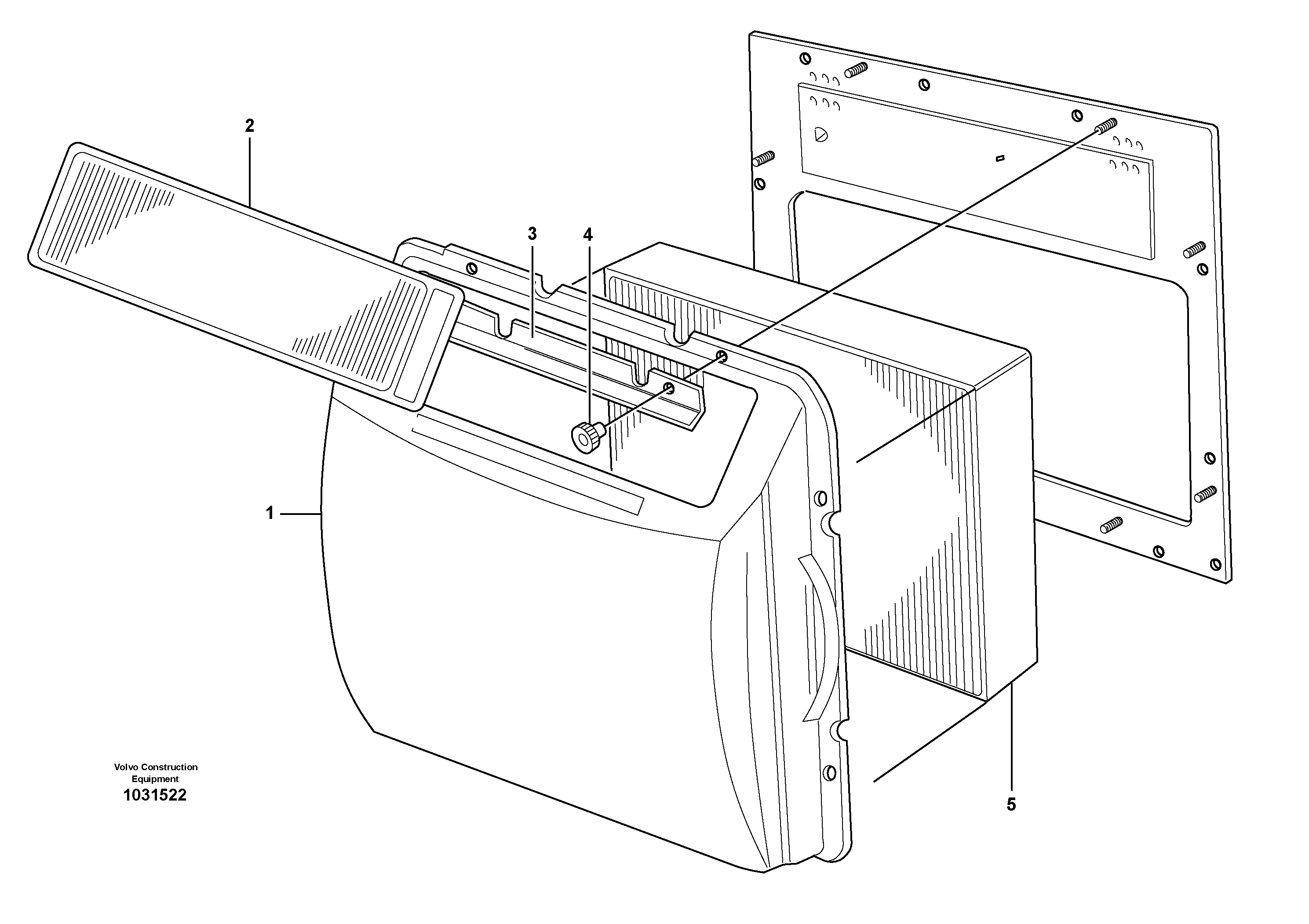 Схема запчастей Volvo A25E - 53190 Фильтр воздушный 