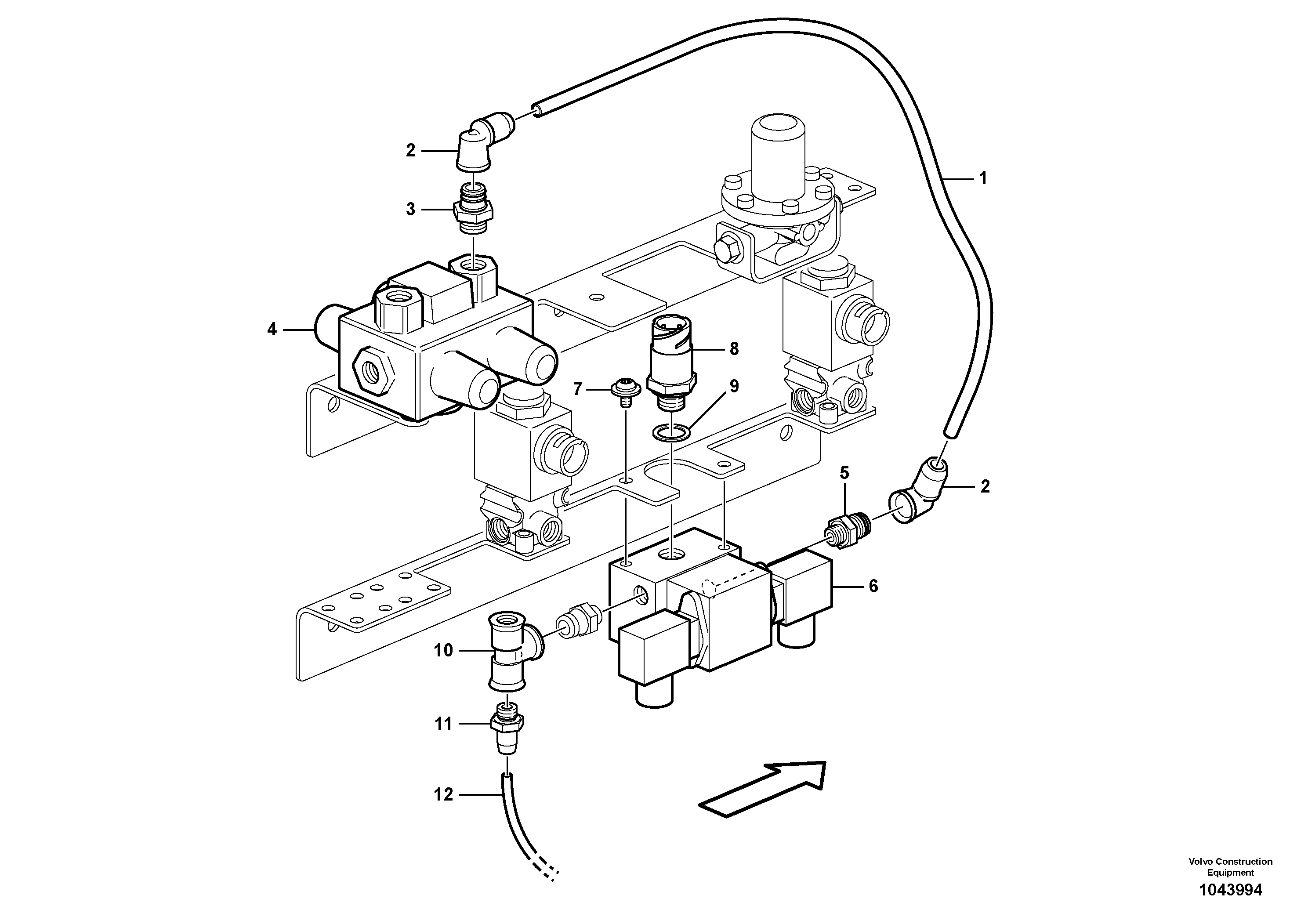 Схема запчастей Volvo A25E - 14511 Parking brake 
