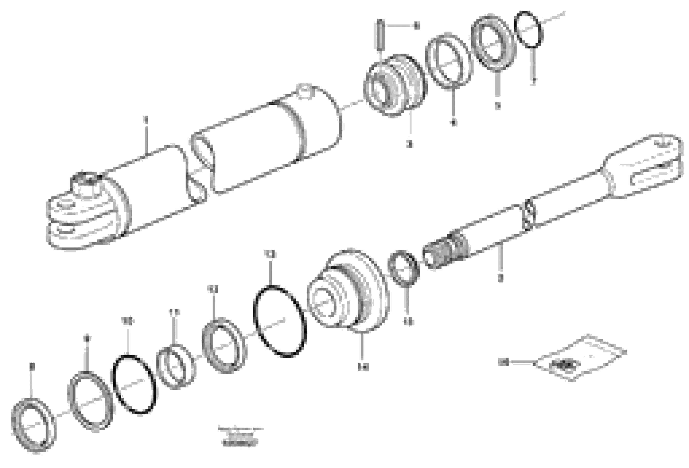 Схема запчастей Volvo A25E - 61306 Гидроцилиндр 