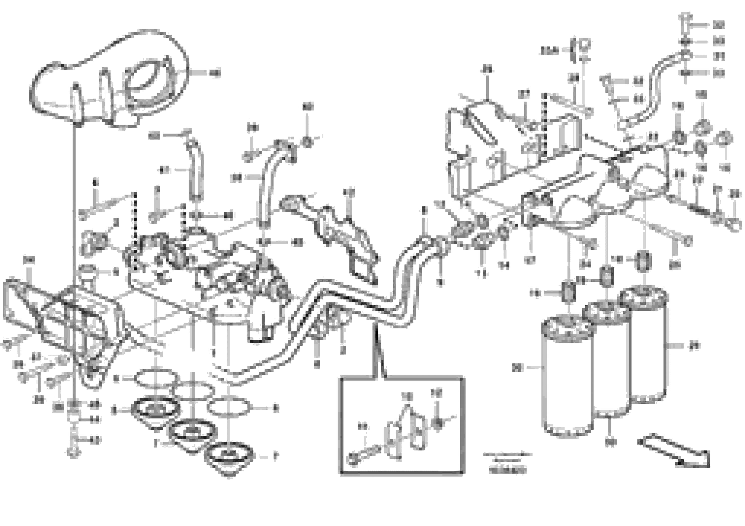 Схема запчастей Volvo A25E - 14740 Фильтр масляный 