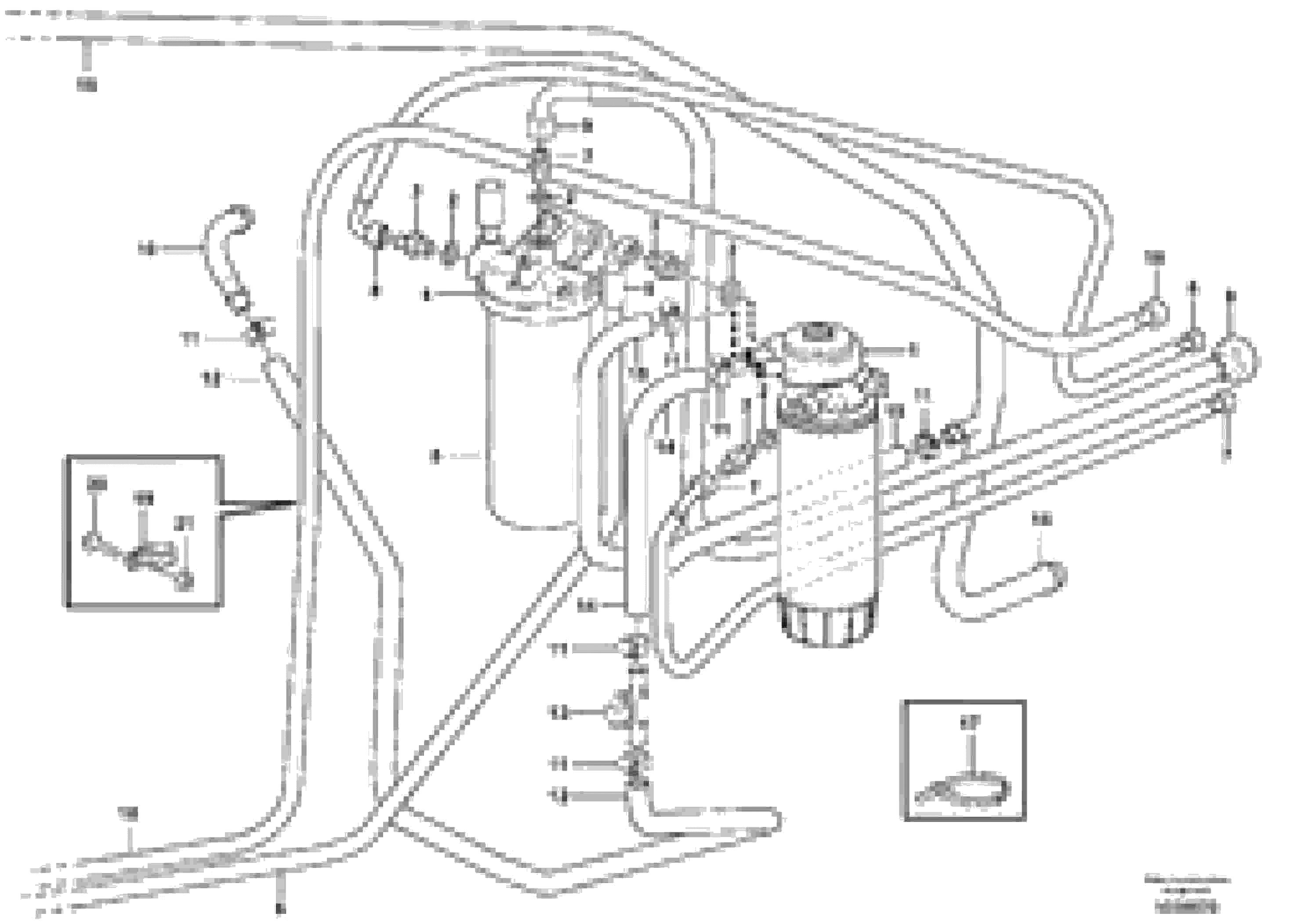 Схема запчастей Volvo A25E - 77861 Fuel system 