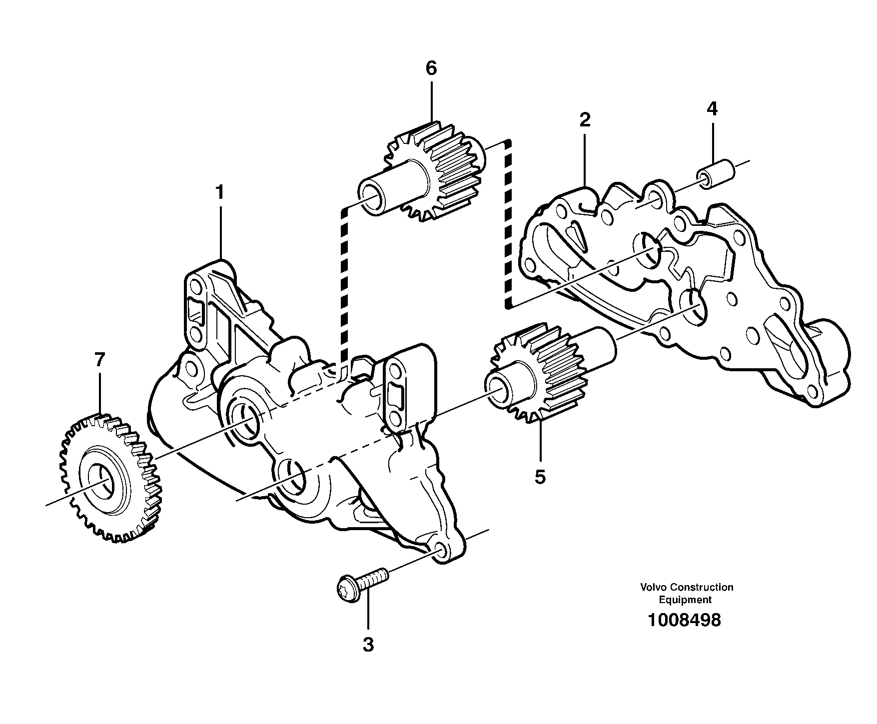 Схема запчастей Volvo A30D - 72972 Насос масляный A30D S/N 12001 - S/N 73000 - BRA