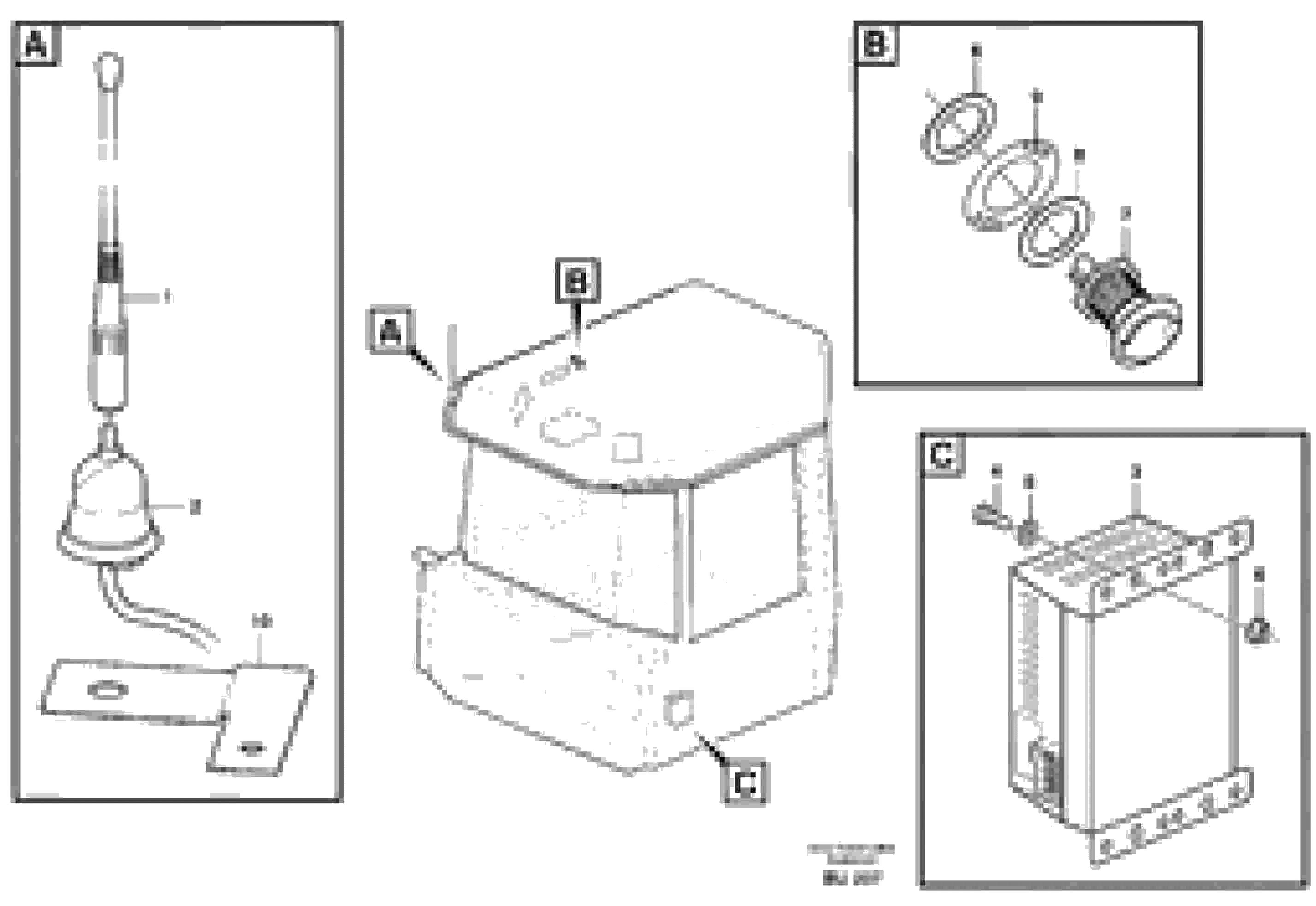 Схема запчастей Volvo A30D - 117 Voltage converter and cable harness for radio A30D S/N 12001 - S/N 73000 - BRA
