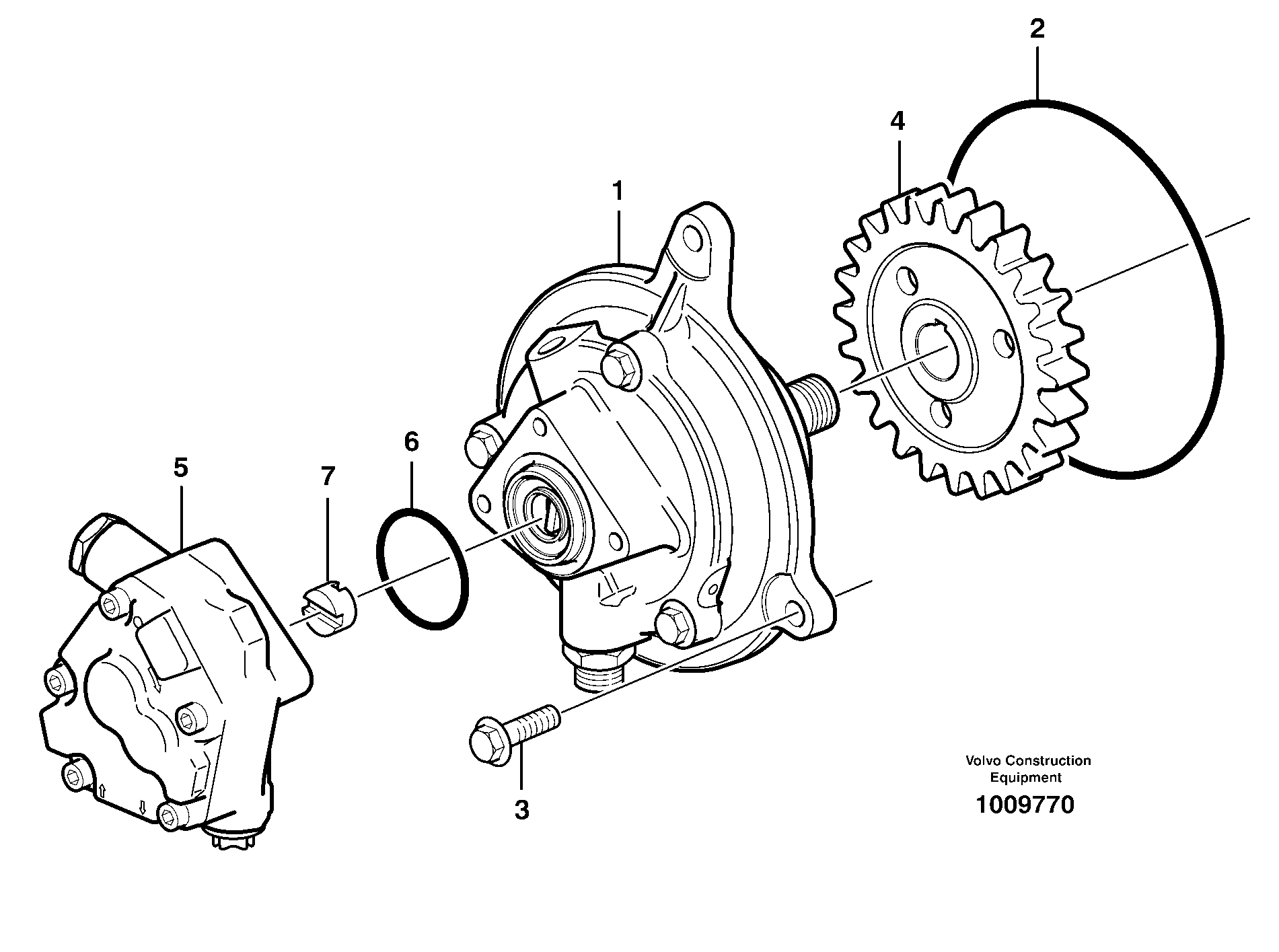Схема запчастей Volvo A30D - 209 Lubricating oil pump A30D S/N 12001 - S/N 73000 - BRA