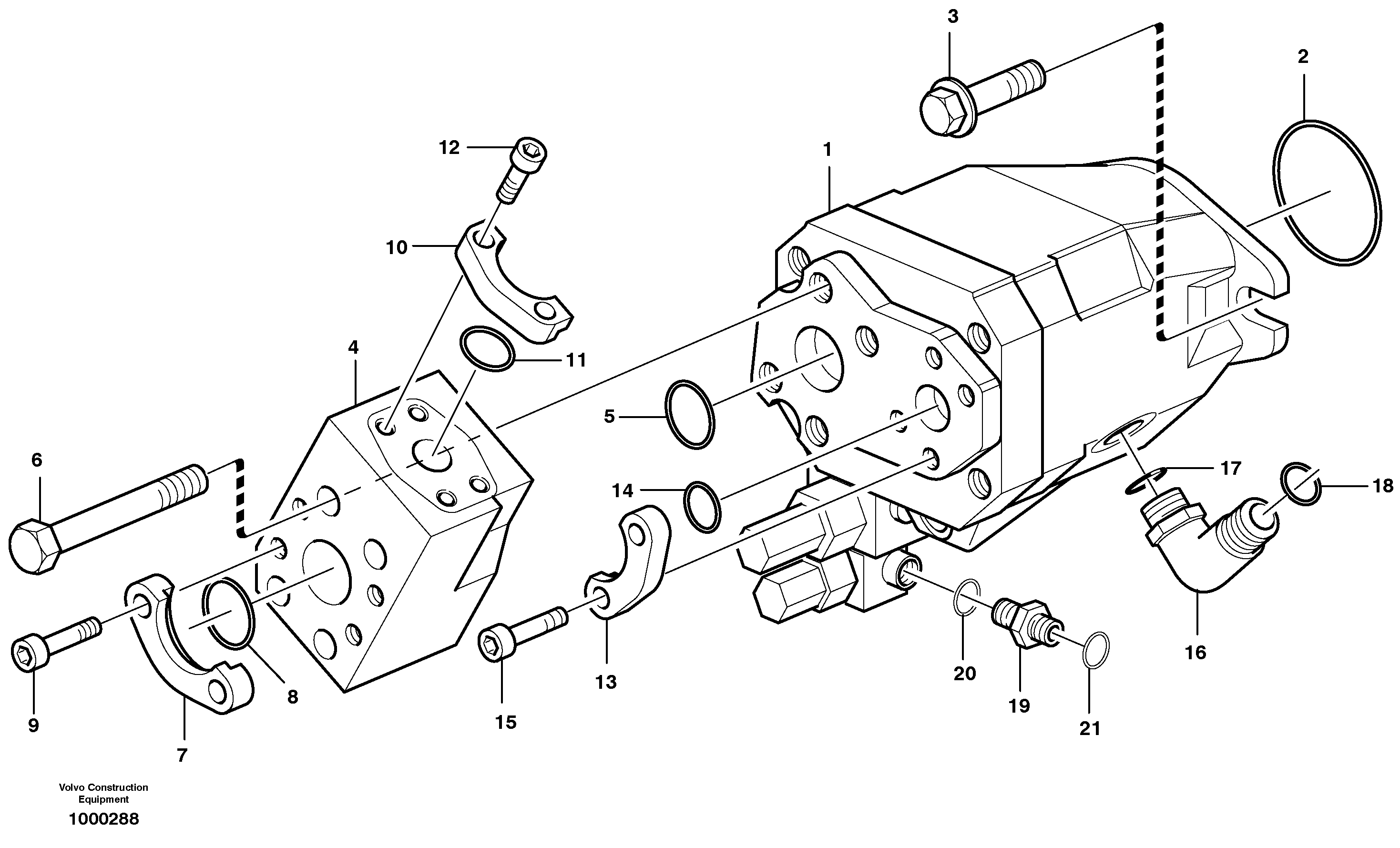 Схема запчастей Volvo A30D - 90684 Auxiliary steering system A30D S/N -11999, - 60093 USA S/N-72999 BRAZIL