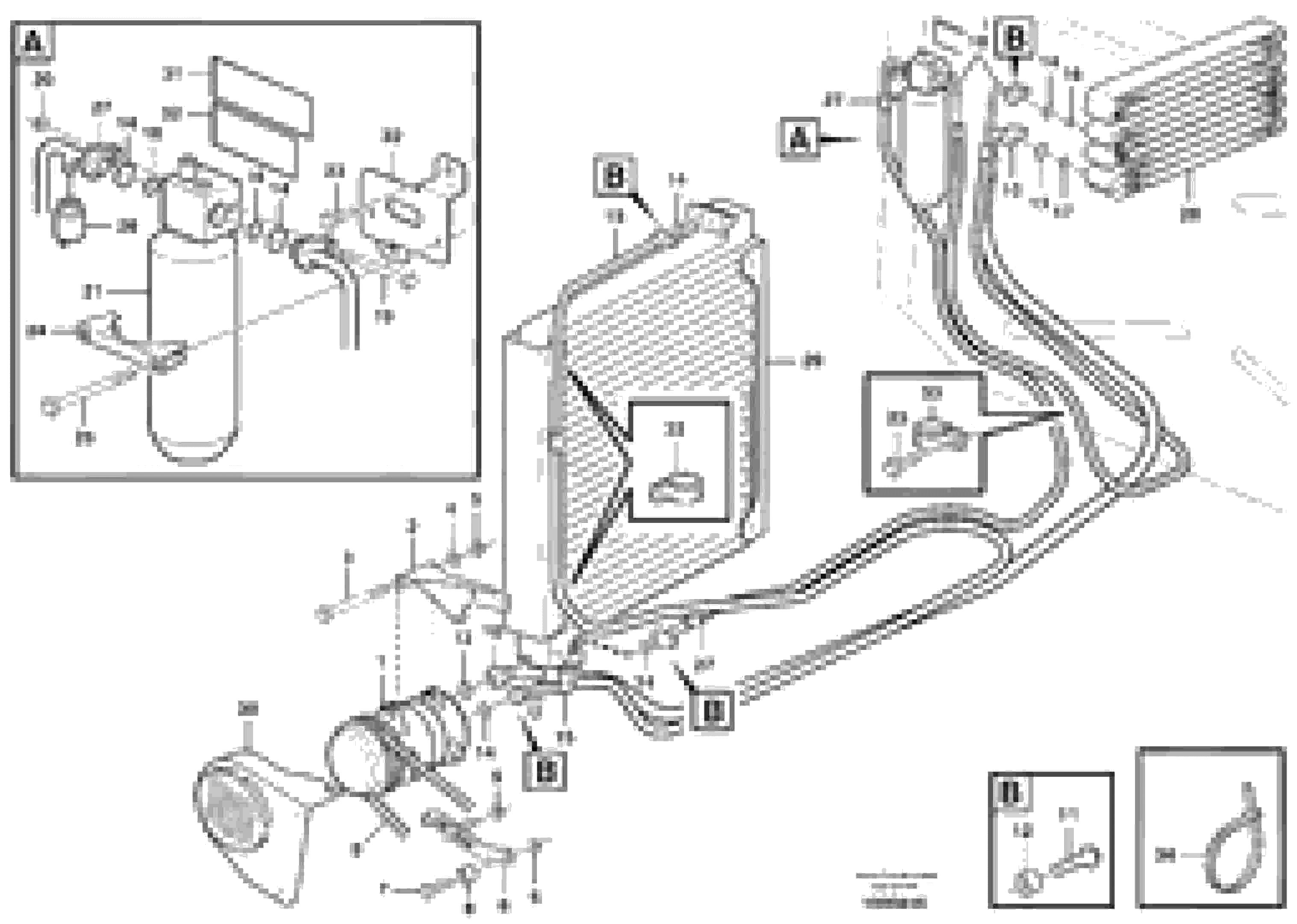 Схема запчастей Volvo A30D - 41695 Air conditioning A30D S/N -11999, - 60093 USA S/N-72999 BRAZIL