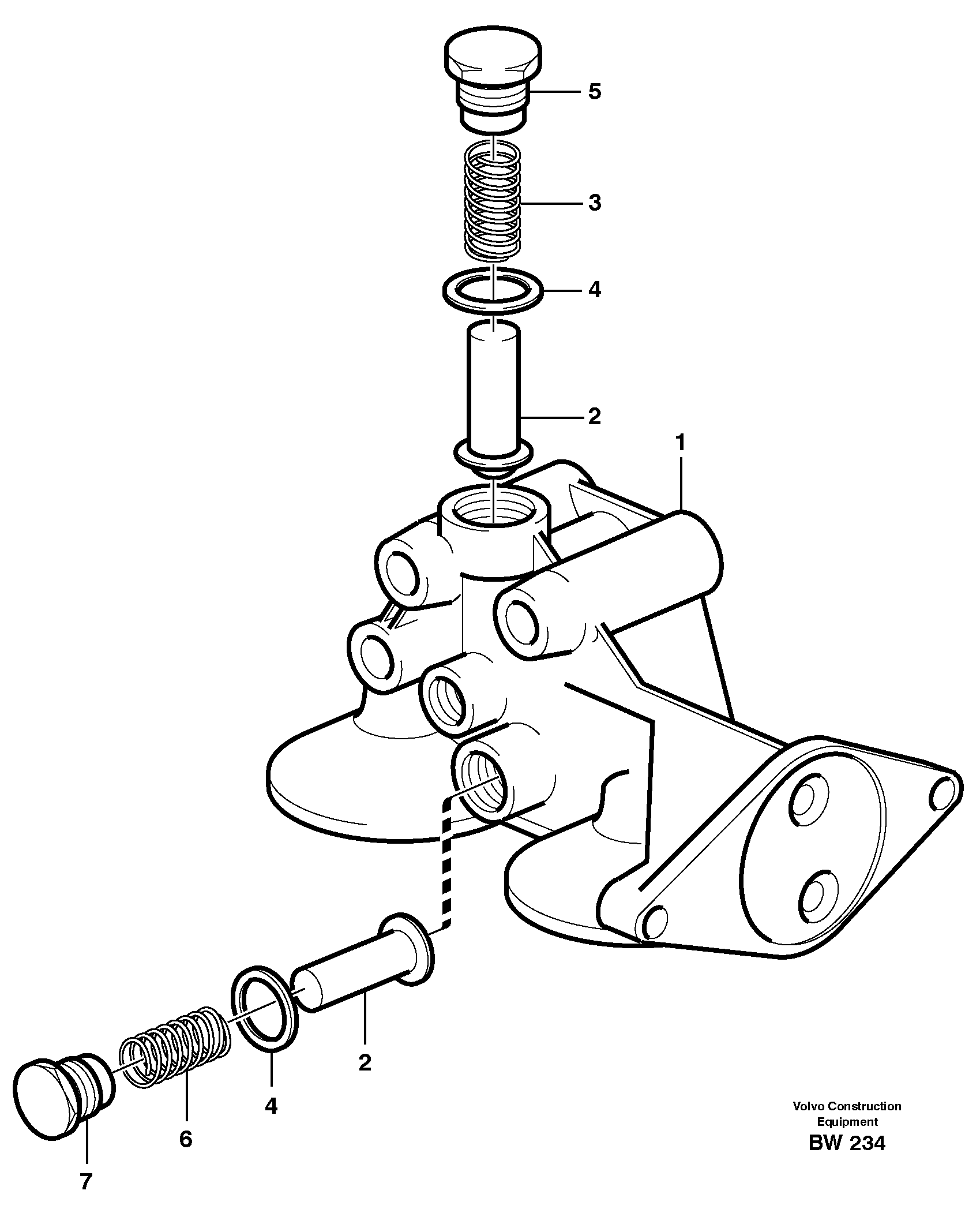 Схема запчастей Volvo A30D - 66694 Filter housing A30D S/N -11999, - 60093 USA S/N-72999 BRAZIL