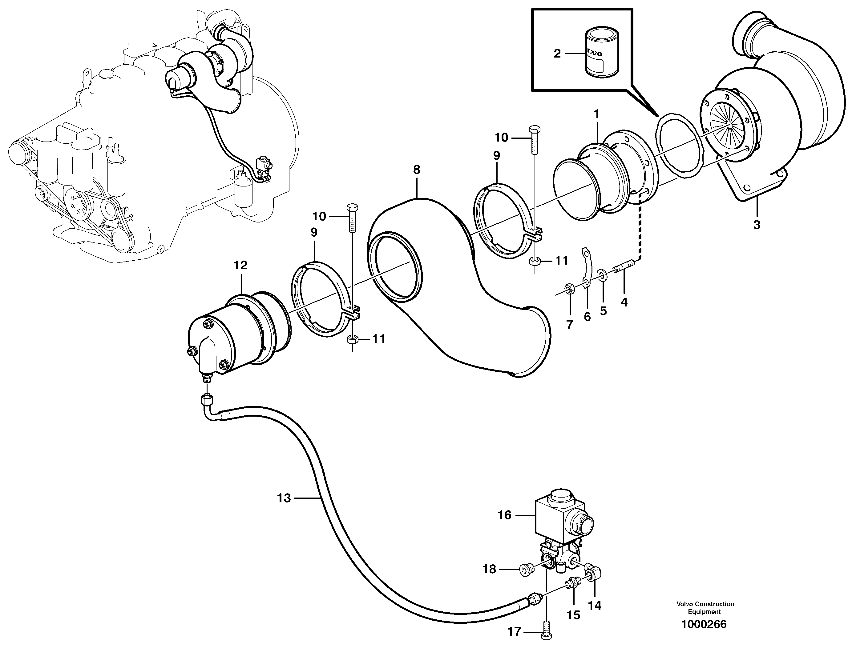 Схема запчастей Volvo A30D - 15792 Exhaust brake A30D S/N -11999, - 60093 USA S/N-72999 BRAZIL