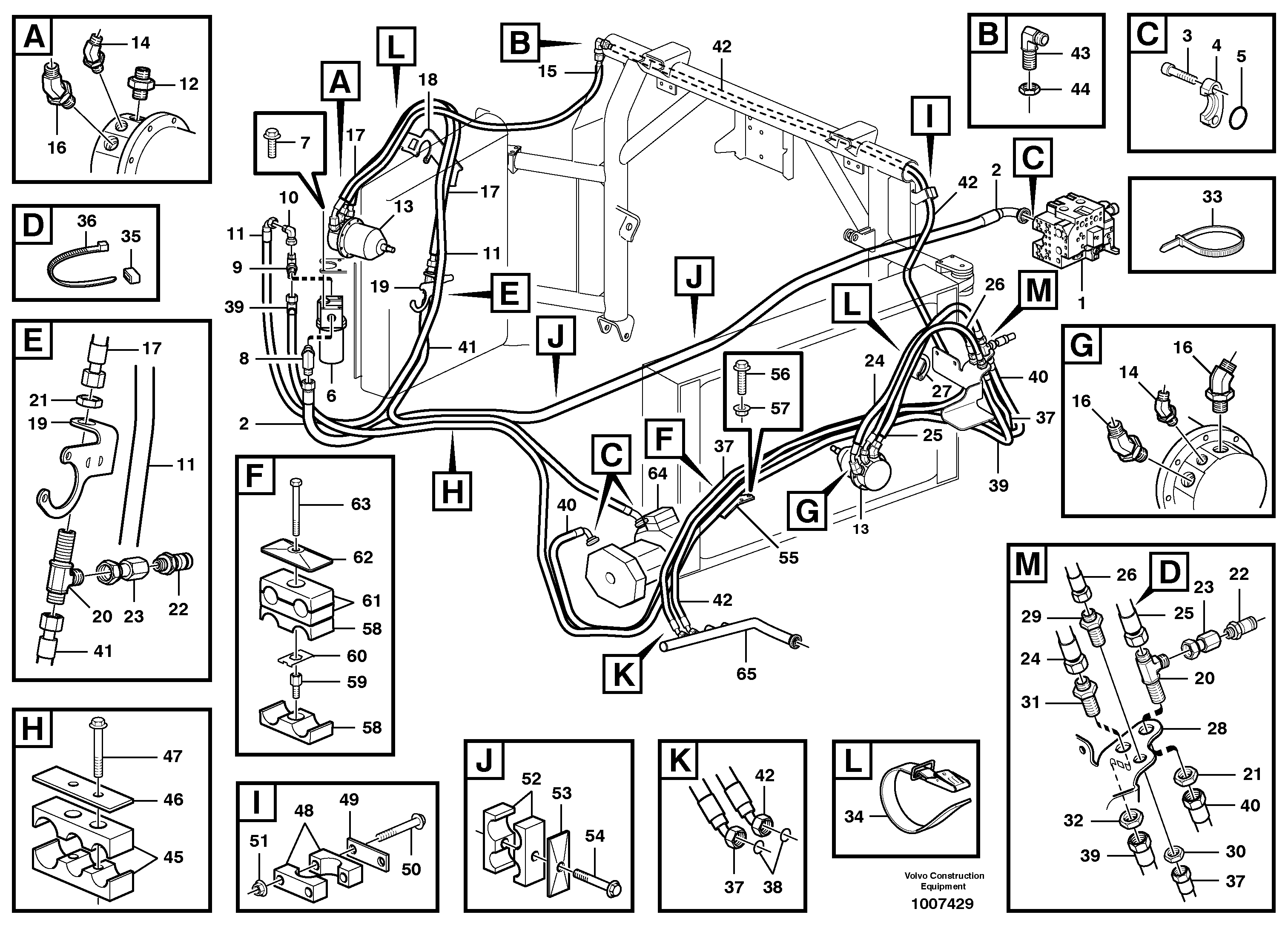Схема запчастей Volvo A30D - 95408 Fan drive A30D S/N -11999, - 60093 USA S/N-72999 BRAZIL