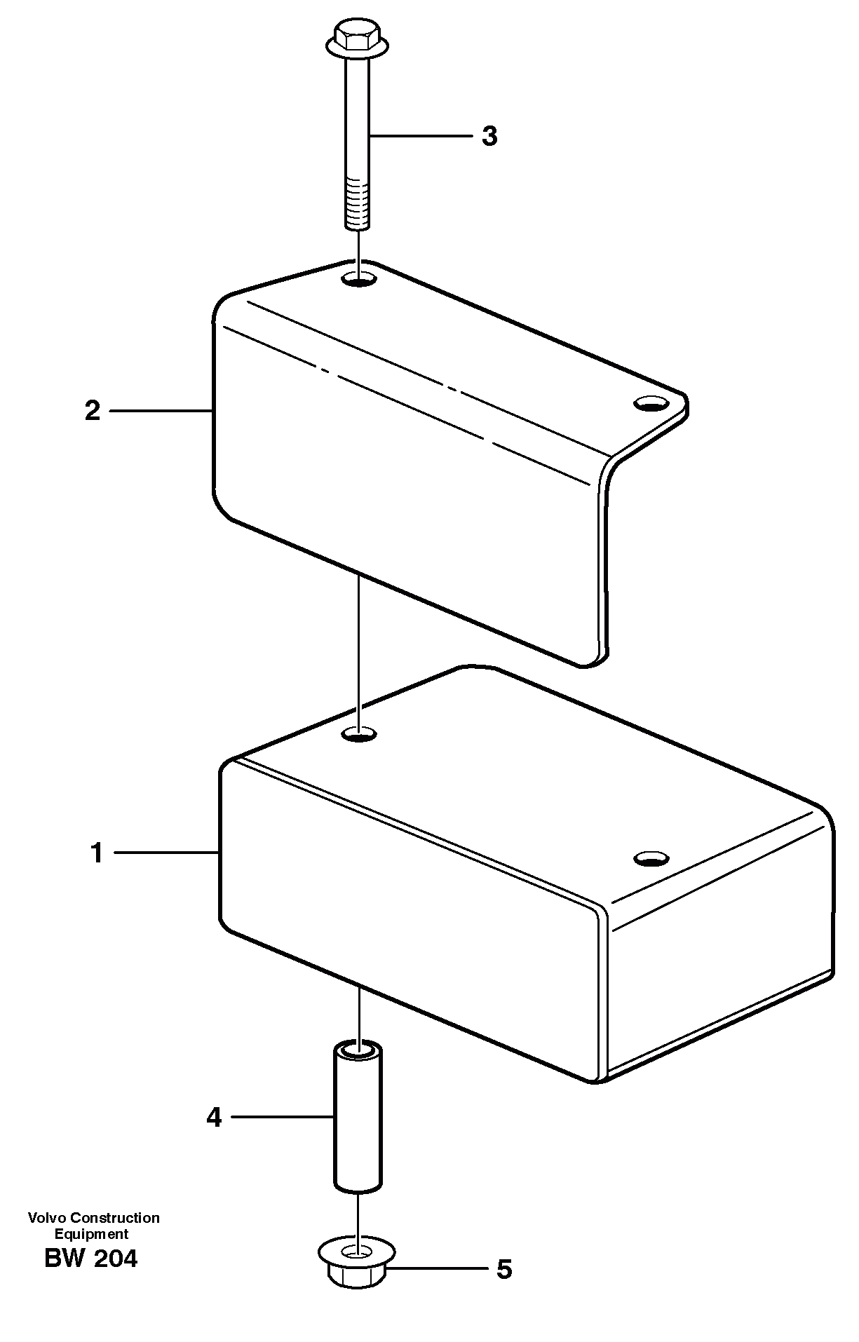 Схема запчастей Volvo A30D - 16288 Back-up warning unit A30D S/N -11999, - 60093 USA S/N-72999 BRAZIL