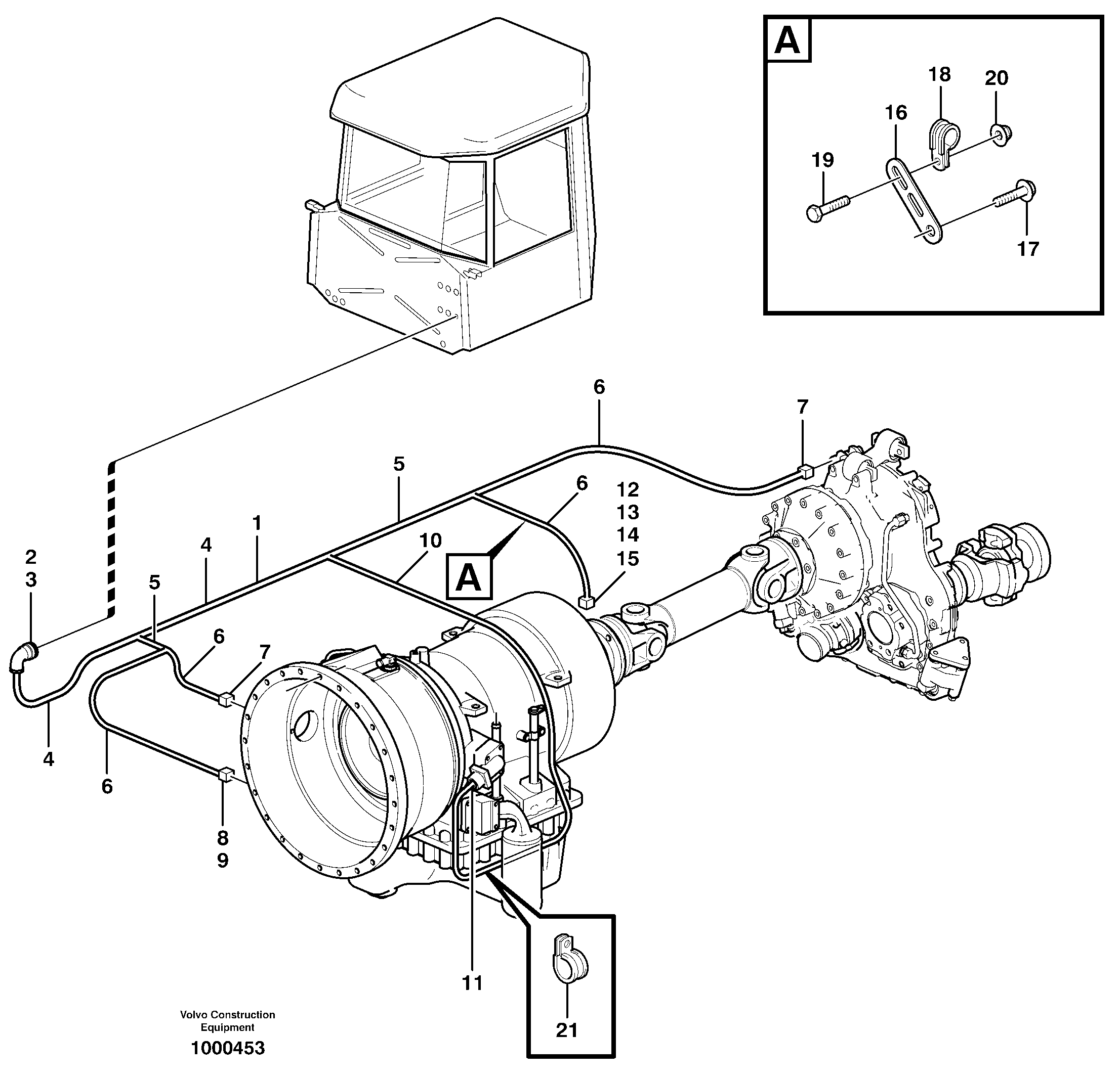 Схема запчастей Volvo A30D - 42379 Cable harnesses, front A30D S/N -11999, - 60093 USA S/N-72999 BRAZIL