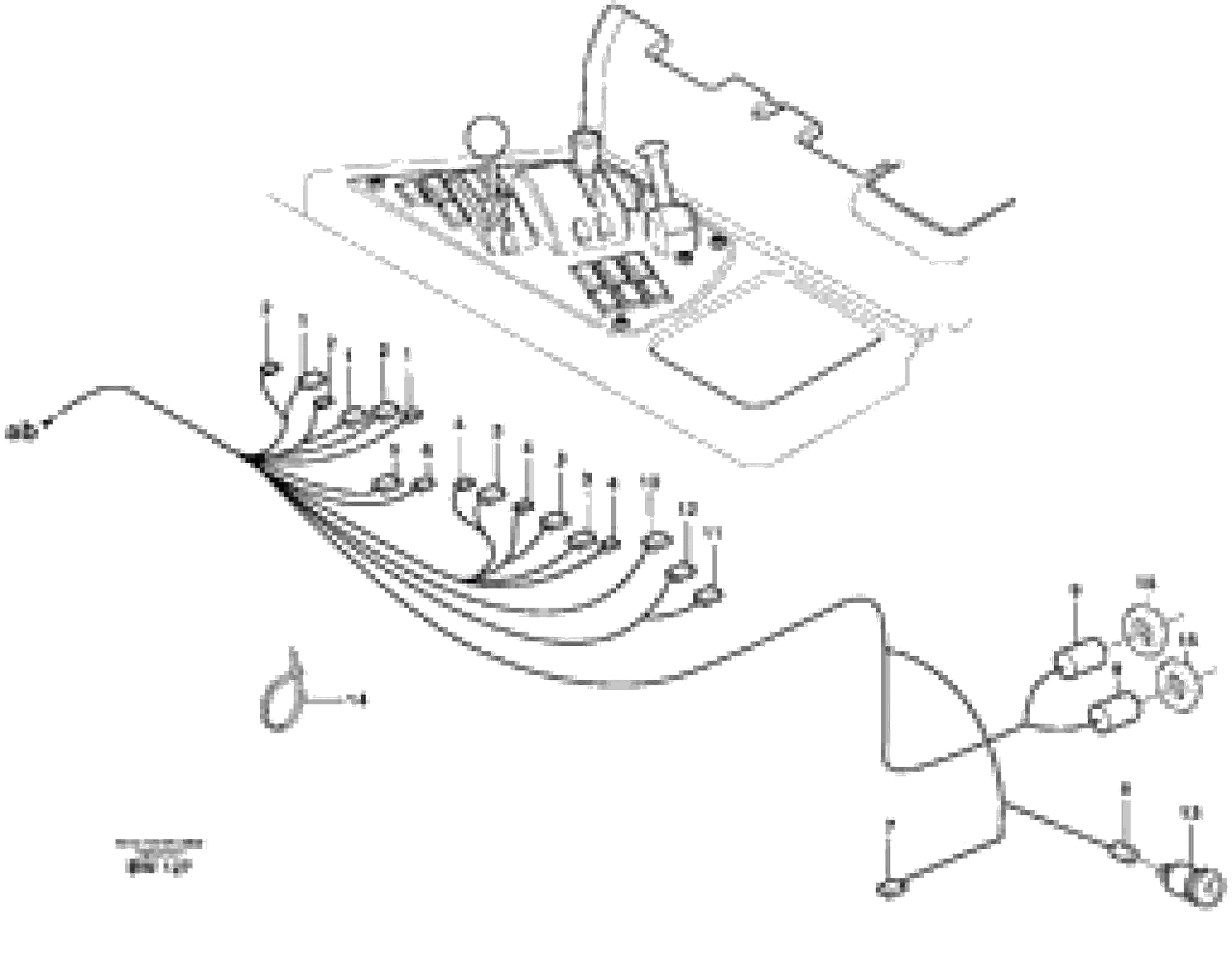 Схема запчастей Volvo A30D - 52977 Cable harnesses, control panel A30D S/N -11999, - 60093 USA S/N-72999 BRAZIL