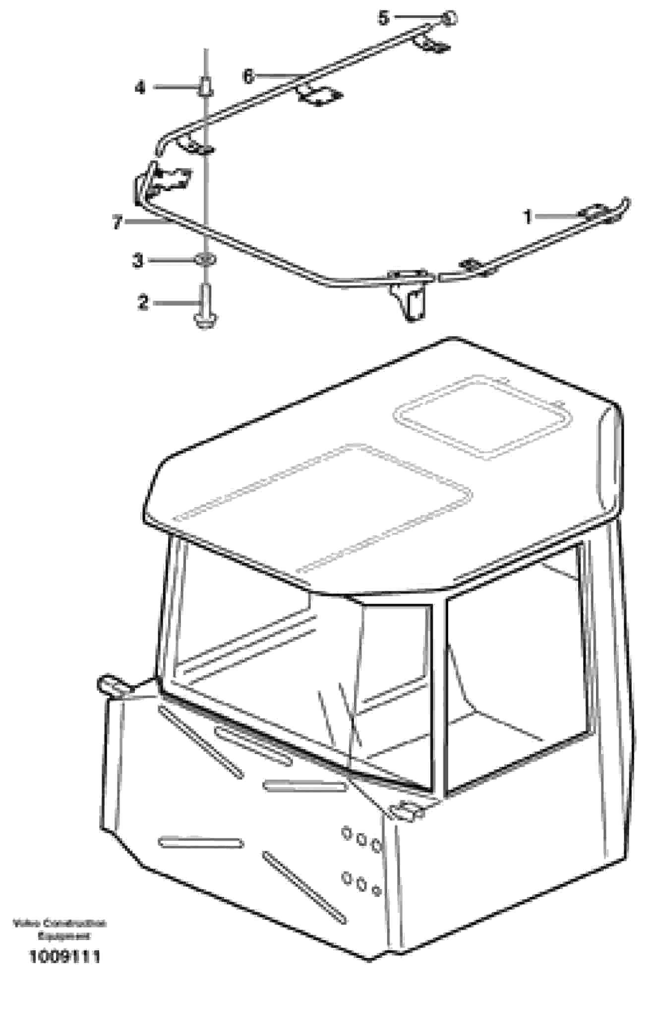 Схема запчастей Volvo A30D - 778 Roof arch A30D S/N 12001 - S/N 73000 - BRA