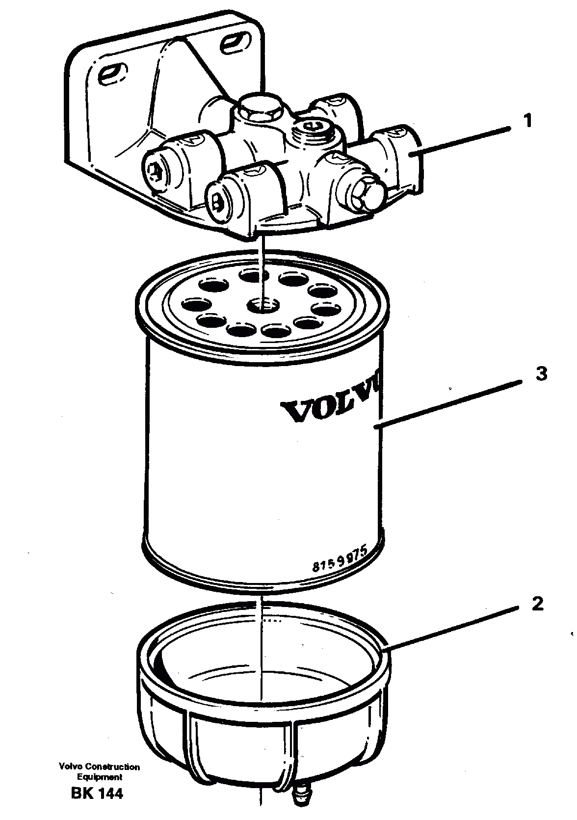 Схема запчастей Volvo A35C - 23400 Сепаратор влагоотделителя A35C VOLVO BM VOLVO BM A35C SER NO - 4620