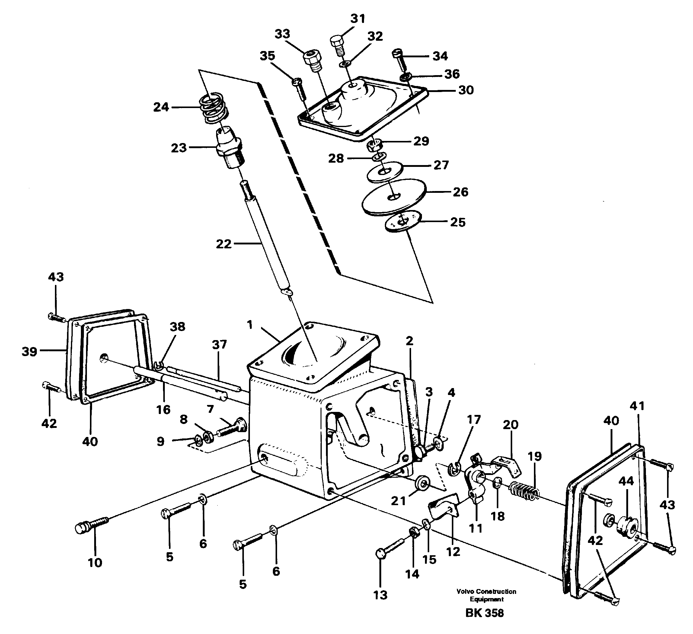 Схема запчастей Volvo A35C - 15533 Smoke limiter, forward A35C VOLVO BM VOLVO BM A35C SER NO - 4620
