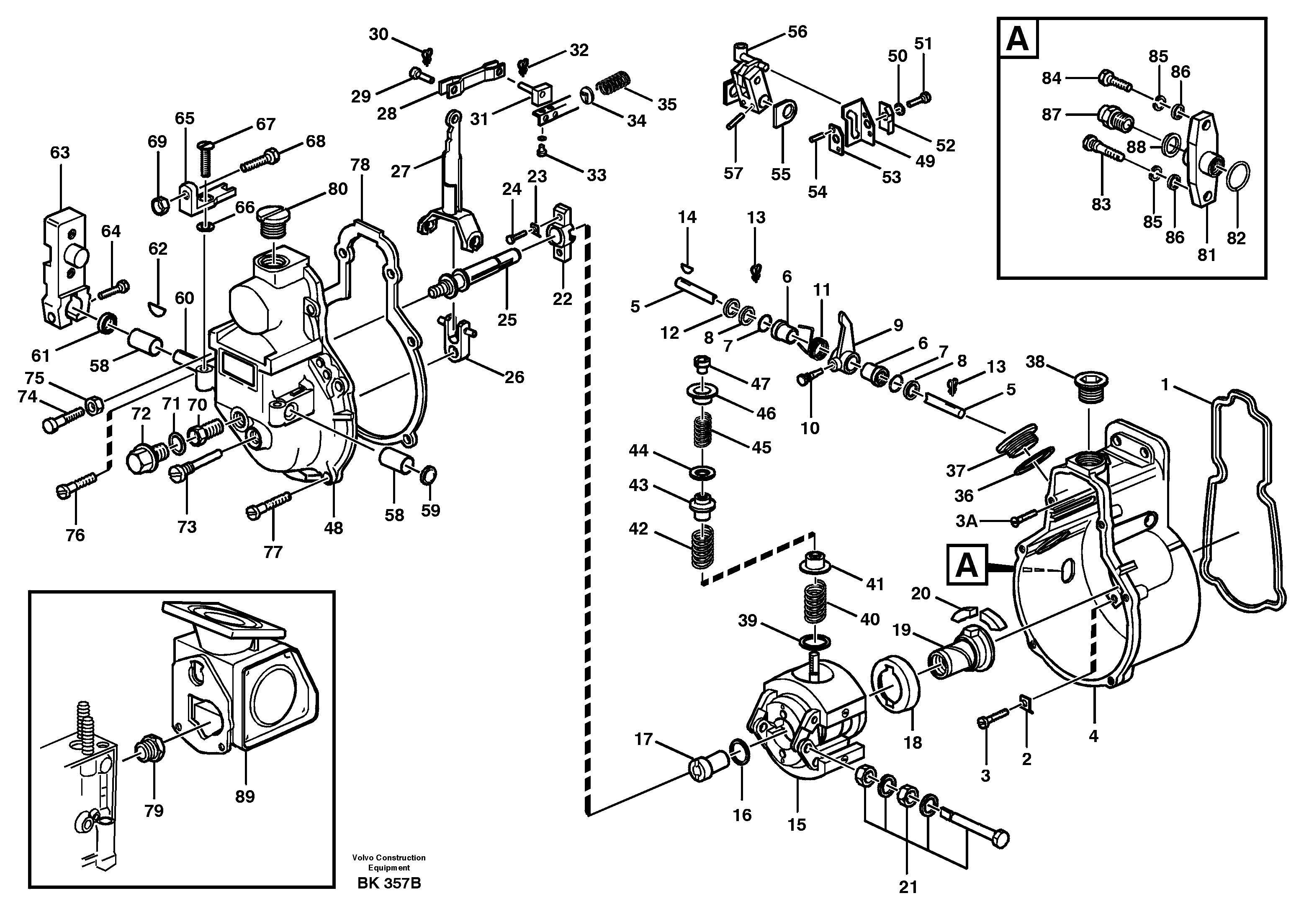 Схема запчастей Volvo A35C - 60425 Centrifugal governor A35C VOLVO BM VOLVO BM A35C SER NO - 4620