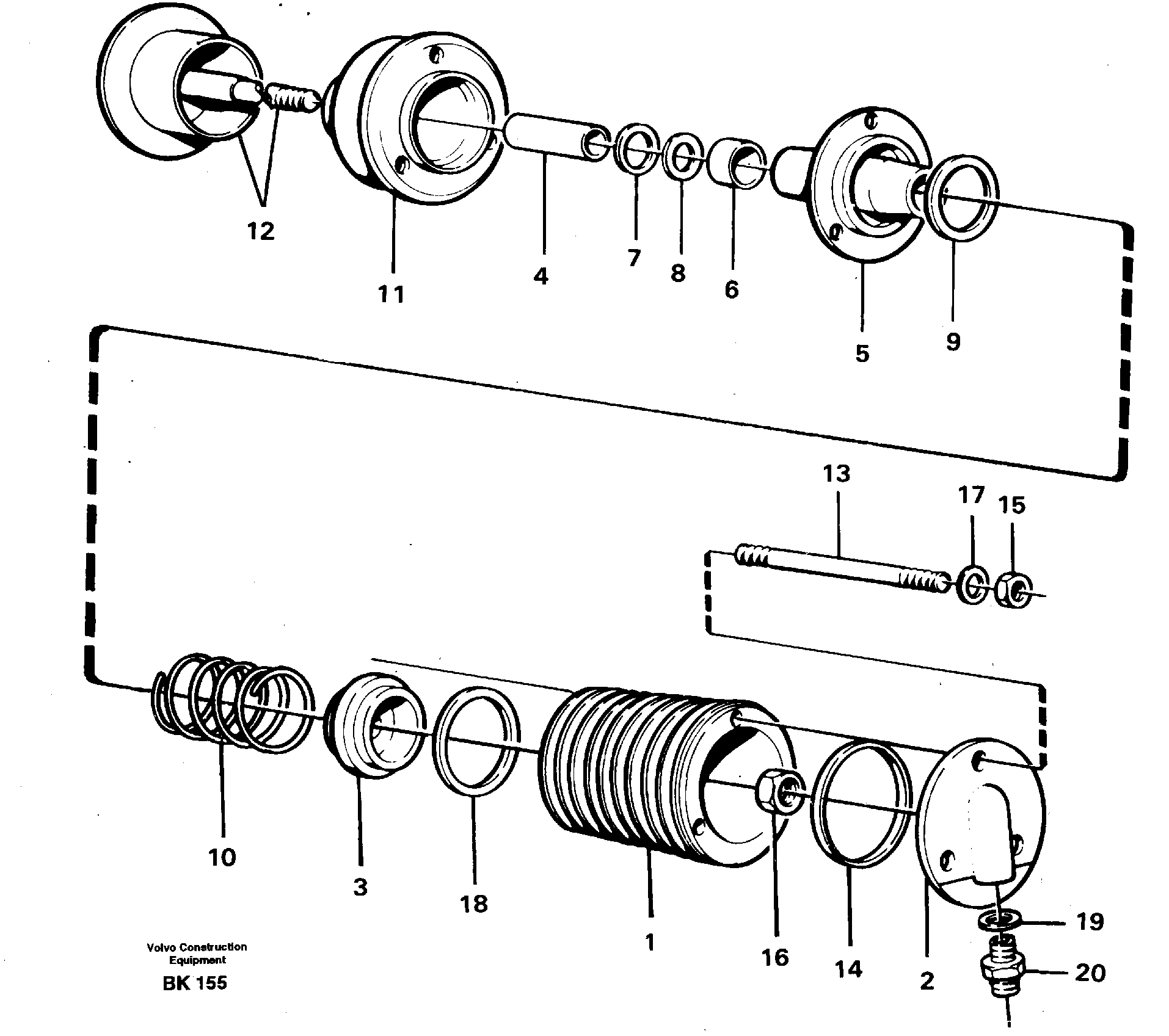 Схема запчастей Volvo A35C - 55520 Exhaust pressure regulator A35C VOLVO BM VOLVO BM A35C SER NO - 4620