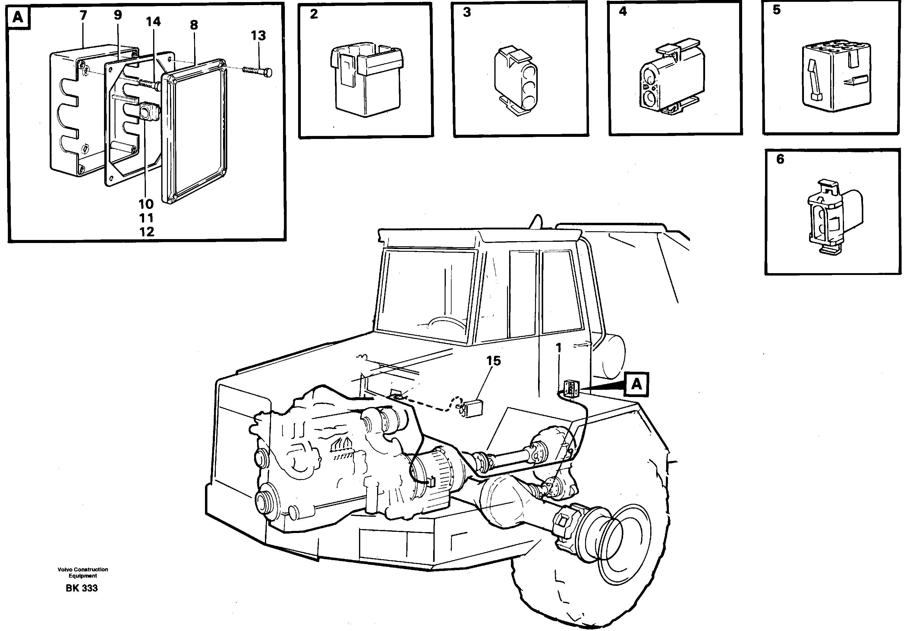 Схема запчастей Volvo A35C - 55531 Cable harnesses, front A35C VOLVO BM VOLVO BM A35C SER NO - 4620
