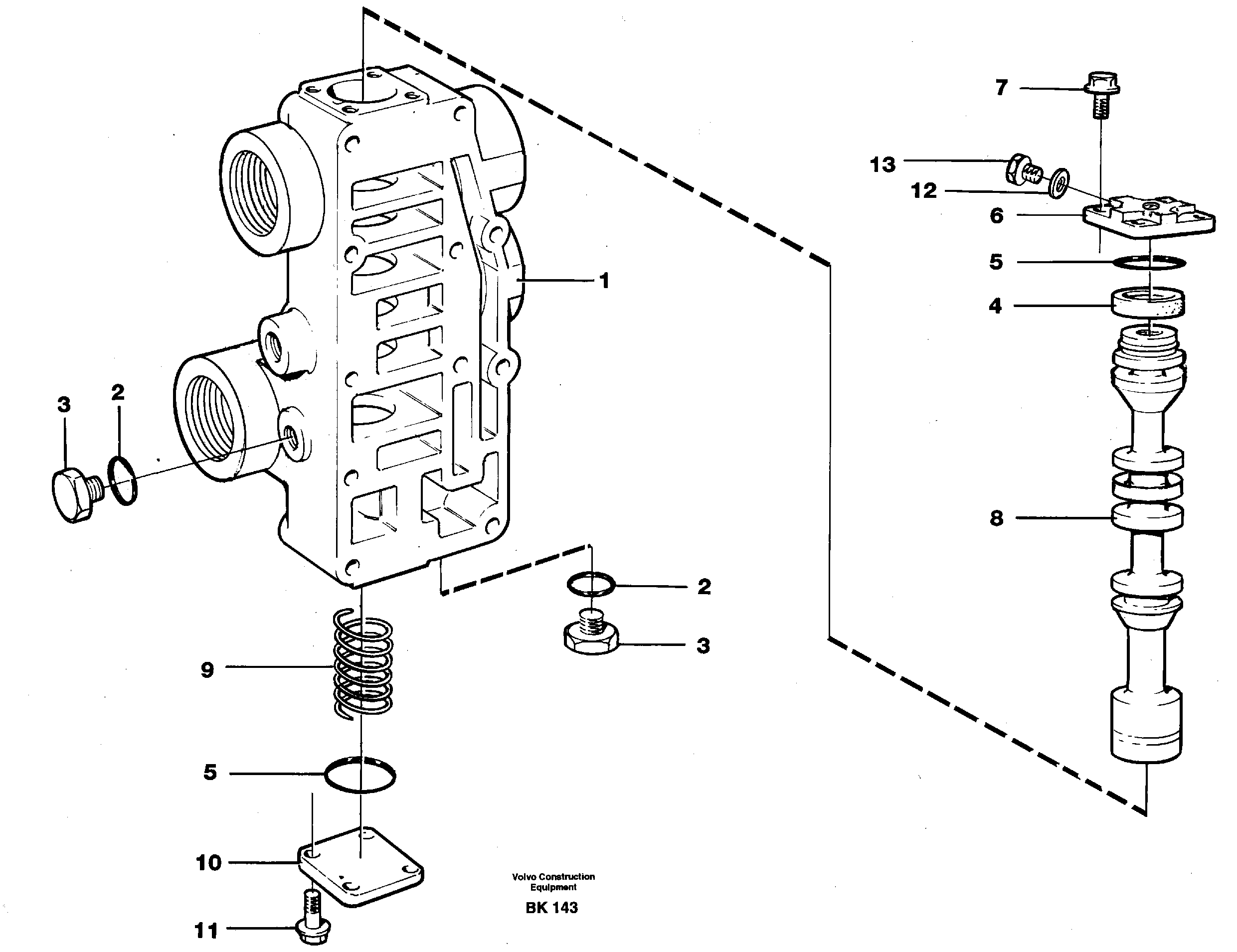 Схема запчастей Volvo A35C - 6511 Клапан ретардера (тормоза-замедлителя) A35C VOLVO BM VOLVO BM A35C SER NO - 4620