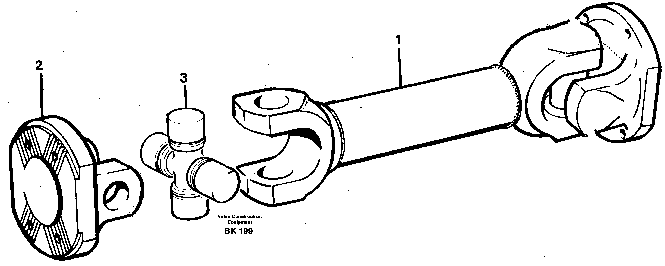 Схема запчастей Volvo A35C - 19715 Вал карданный A35C VOLVO BM VOLVO BM A35C SER NO - 4620