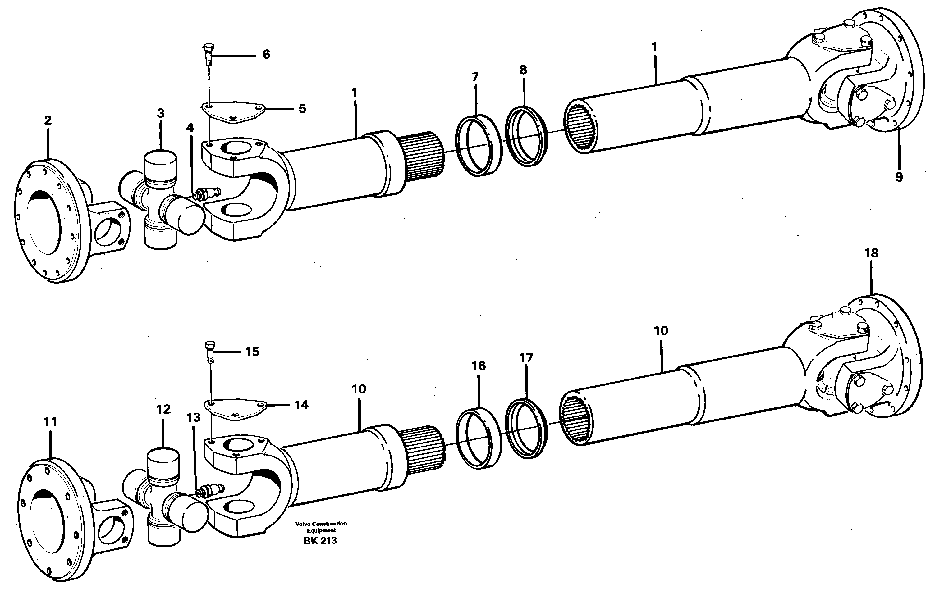 Схема запчастей Volvo A35C - 60428 Вал карданный A35C VOLVO BM VOLVO BM A35C SER NO - 4620