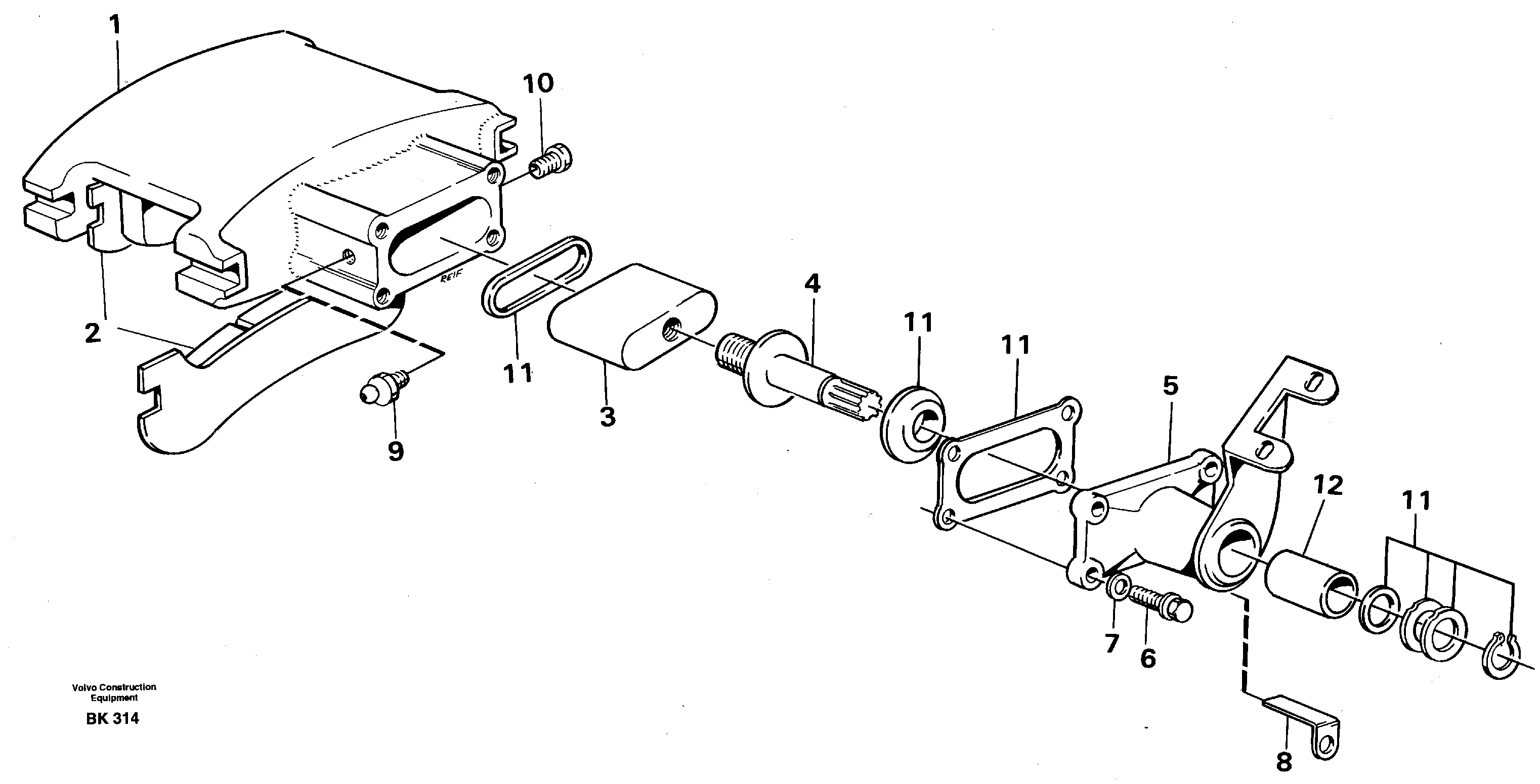 Схема запчастей Volvo A35C - 20621 Disc brake A35C VOLVO BM VOLVO BM A35C SER NO - 4620
